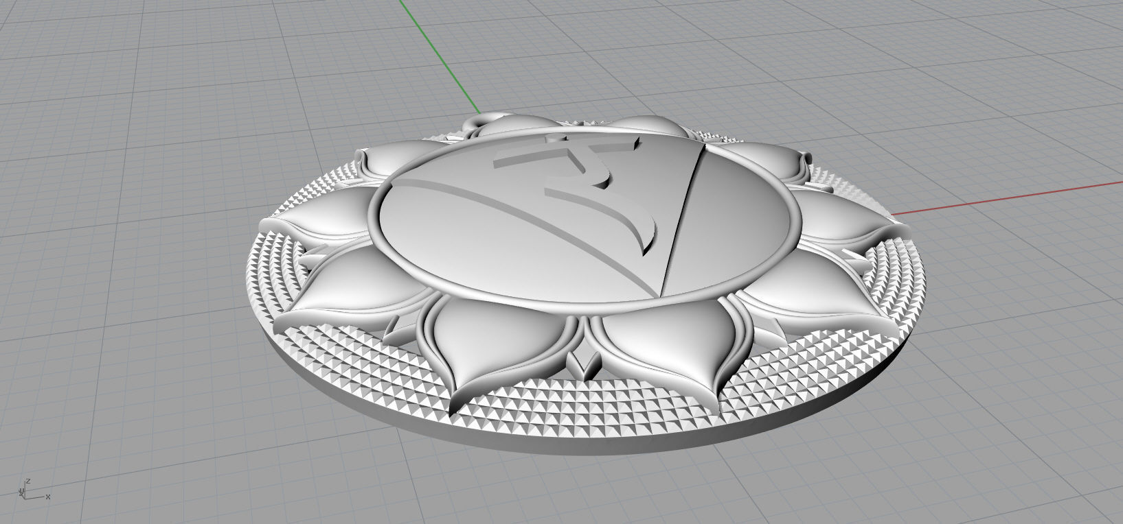 Manipura chakras Pendant  3D print model_11