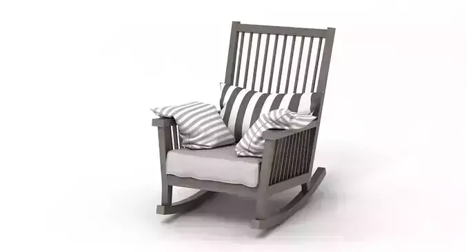Gervasoni Gray Rocking Chair