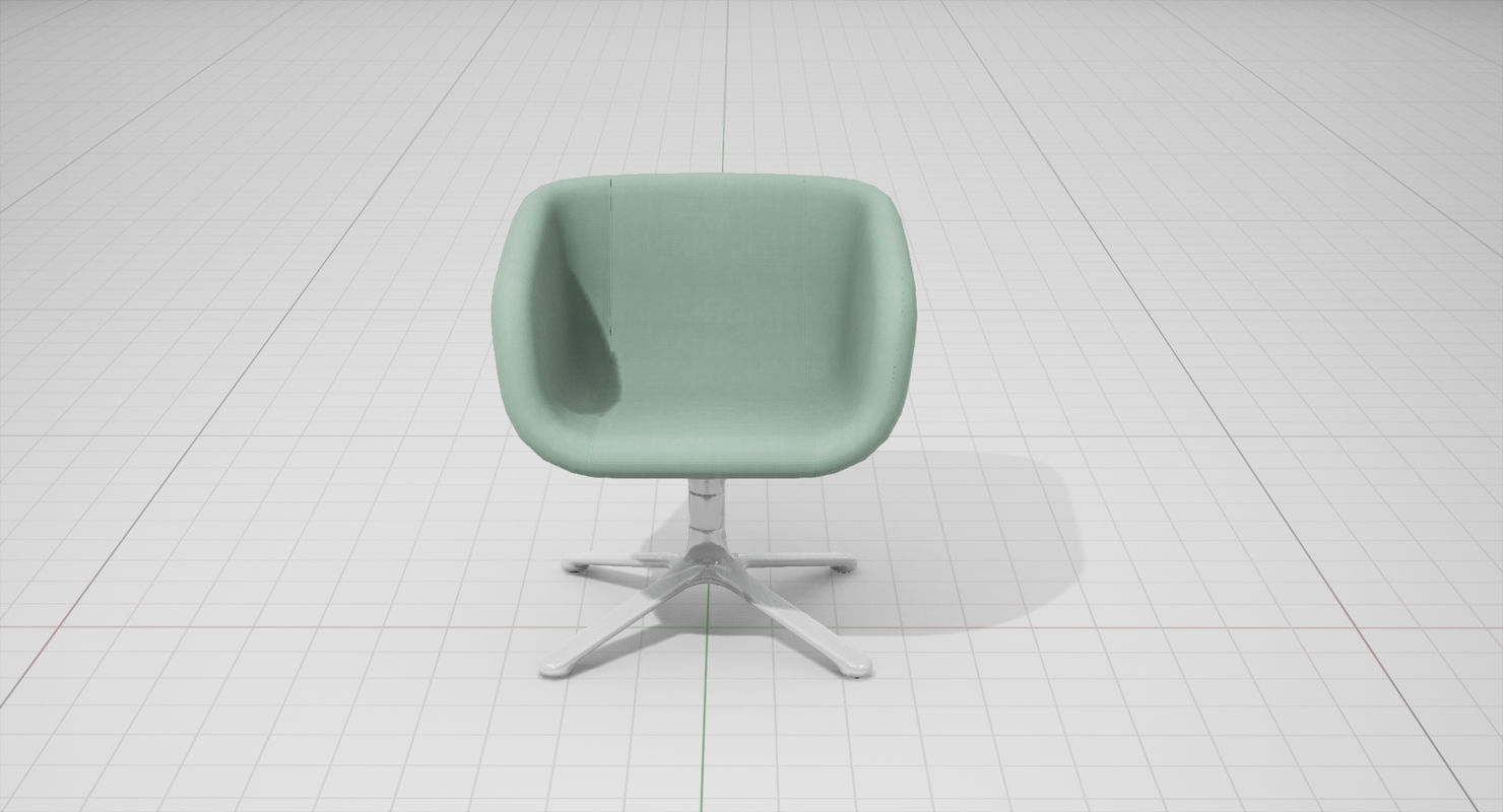 PlusHalle Scoop Chair UE4 Low-poly 3D model_4