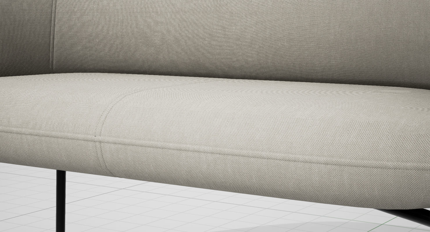 PlusHalle Low Nest Sofa UE4 Low-poly 3D model_9