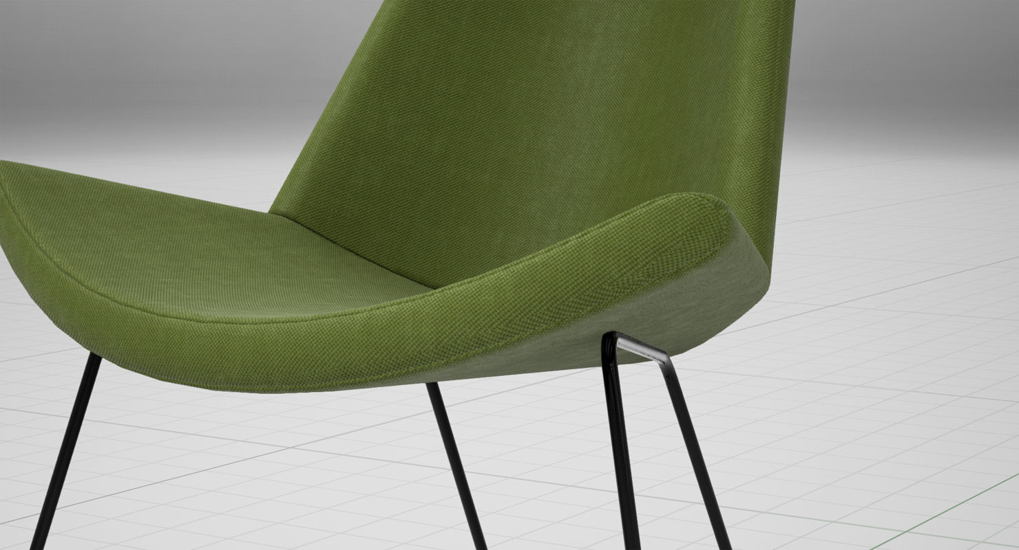 PlusHalle Lotus Chair UE4 Low-poly 3D model_9