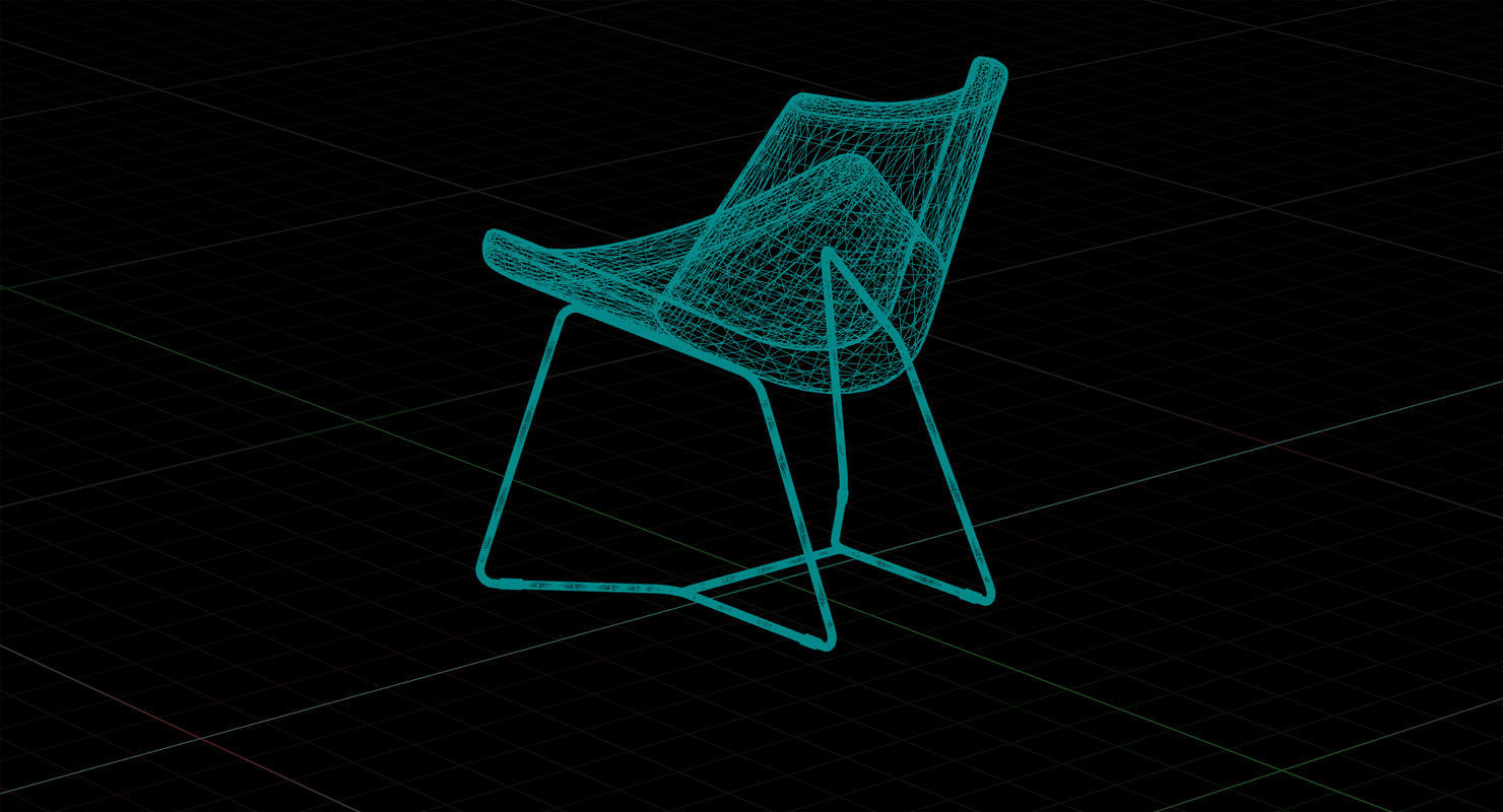 PlusHalle Lotus Chair UE4 Low-poly 3D model_7