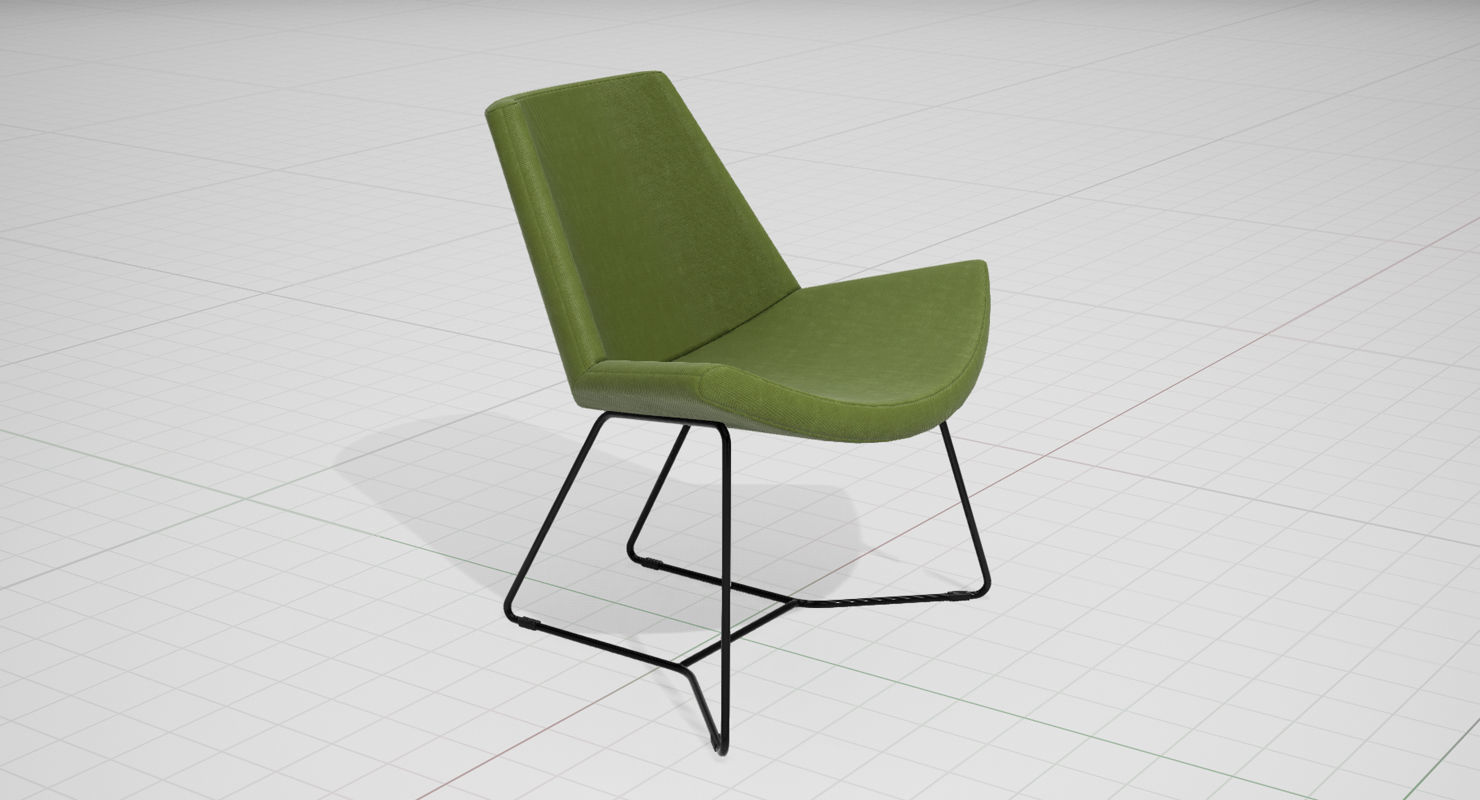 PlusHalle Lotus Chair UE4 Low-poly 3D model_5