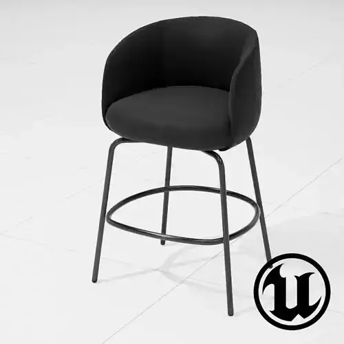 PlusHalle High Nest Chair UE4 Low-poly 3D model