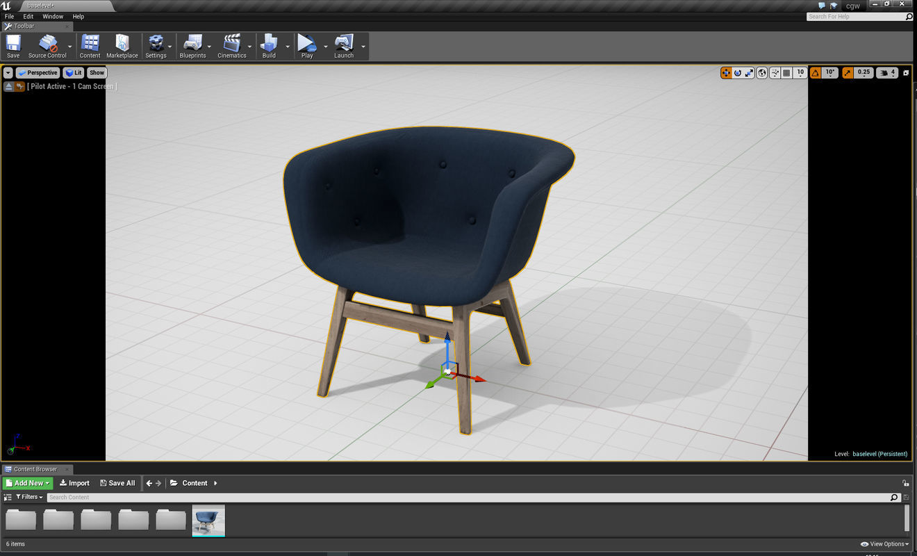 PlusHalle Chester UE4 Low-poly 3D model_1