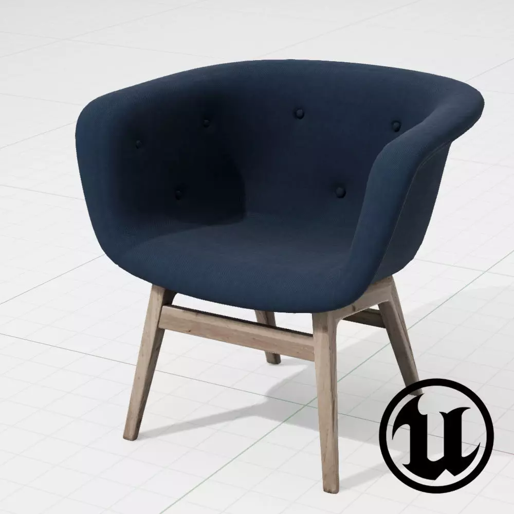 PlusHalle Chester UE4 Low-poly 3D model_0