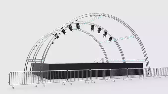 Concert Stage 9 3D model