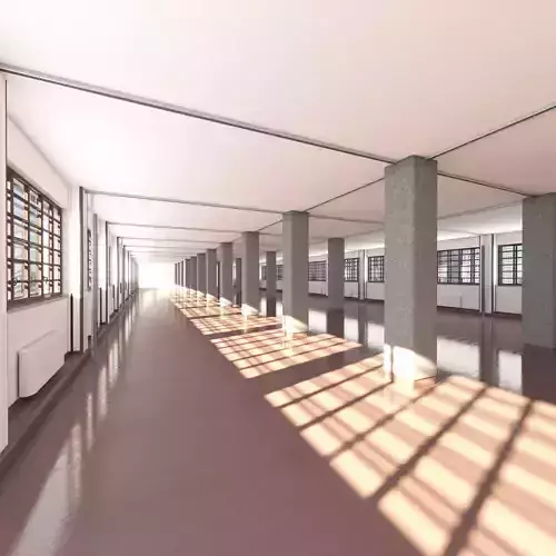 Empty Warehouse Office Space