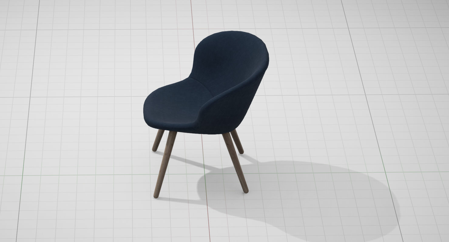 PlusHalle Capri Chair UE4 Low-poly 3D model_7