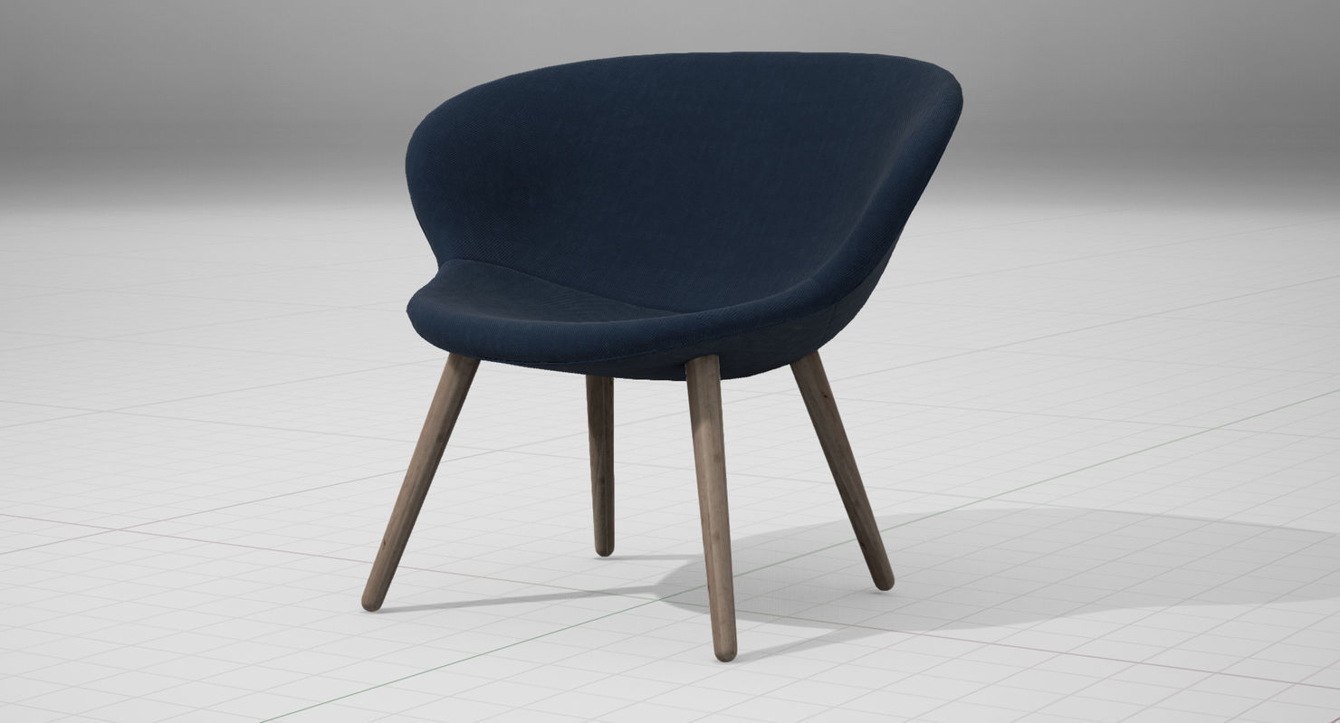 PlusHalle Capri Chair UE4 Low-poly 3D model_8