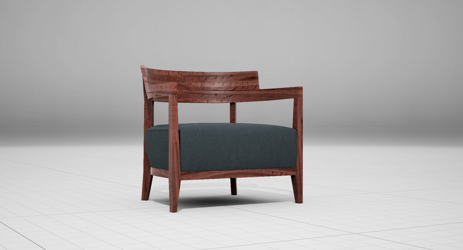 Flexform Jenny Chair UE4 Low-poly 3D model_9