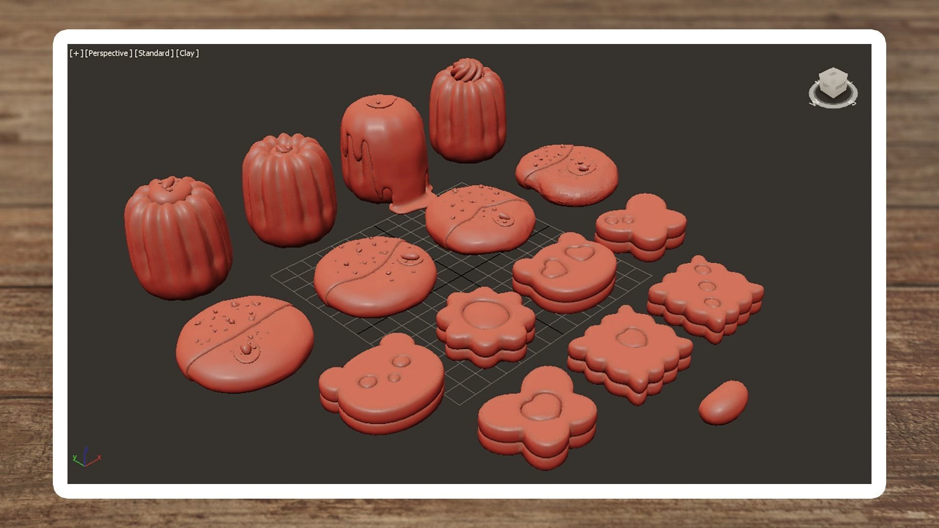 Vintage Delight Low-poly 3D model_9