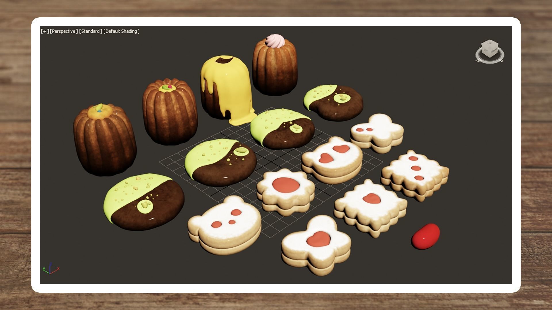 Vintage Delight Low-poly 3D model_7