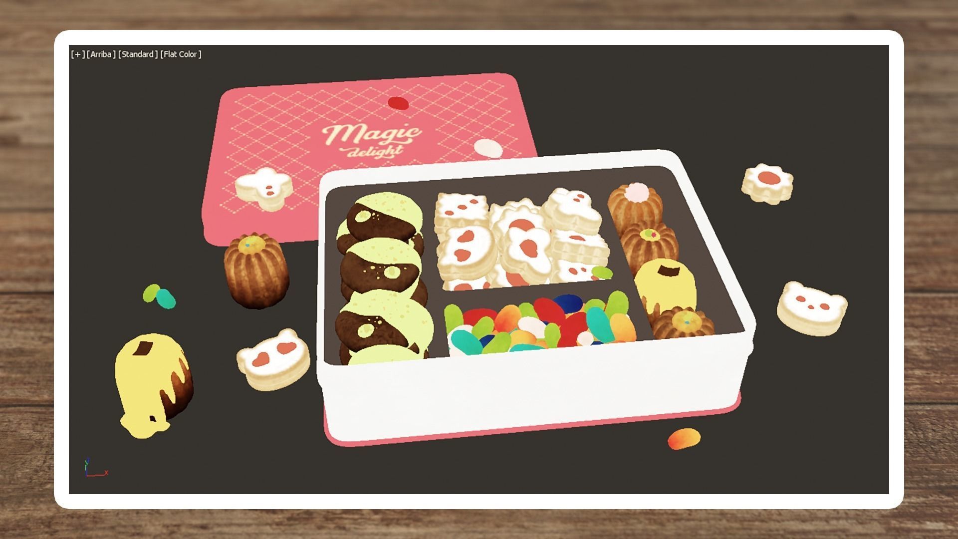 Vintage Delight Low-poly 3D model_4