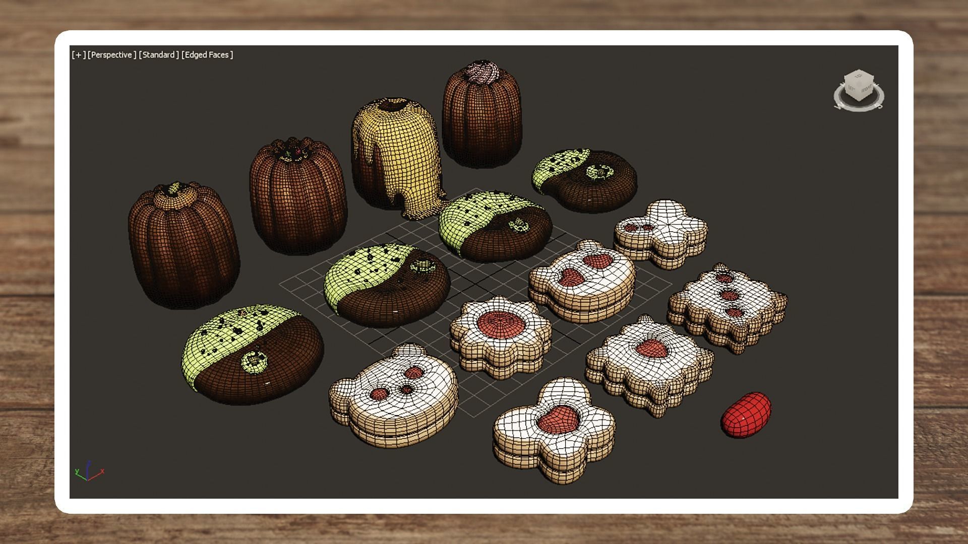 Vintage Delight Low-poly 3D model_11