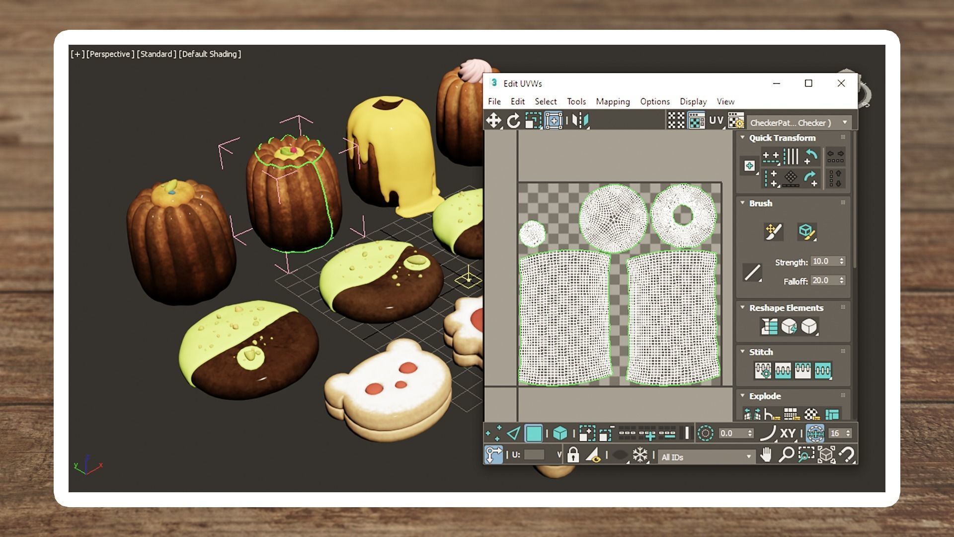 Vintage Delight Low-poly 3D model_12