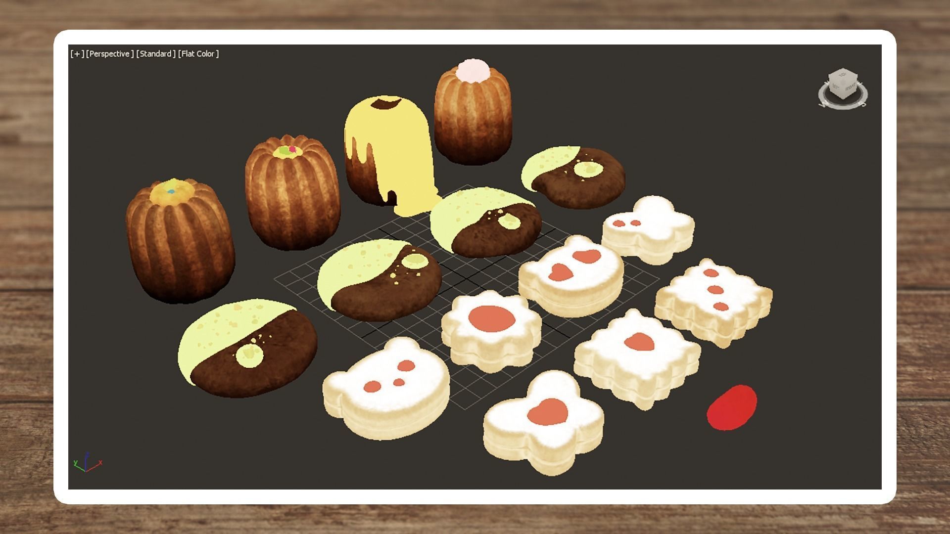 Vintage Delight Low-poly 3D model_8