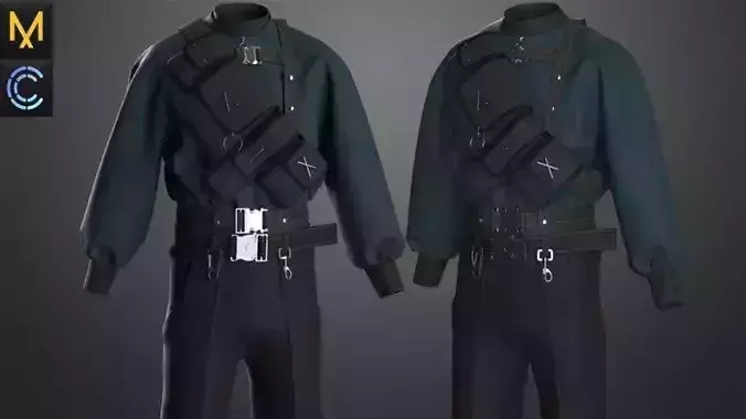 New Outfit Male OBJ mtl FBX ZPRJ