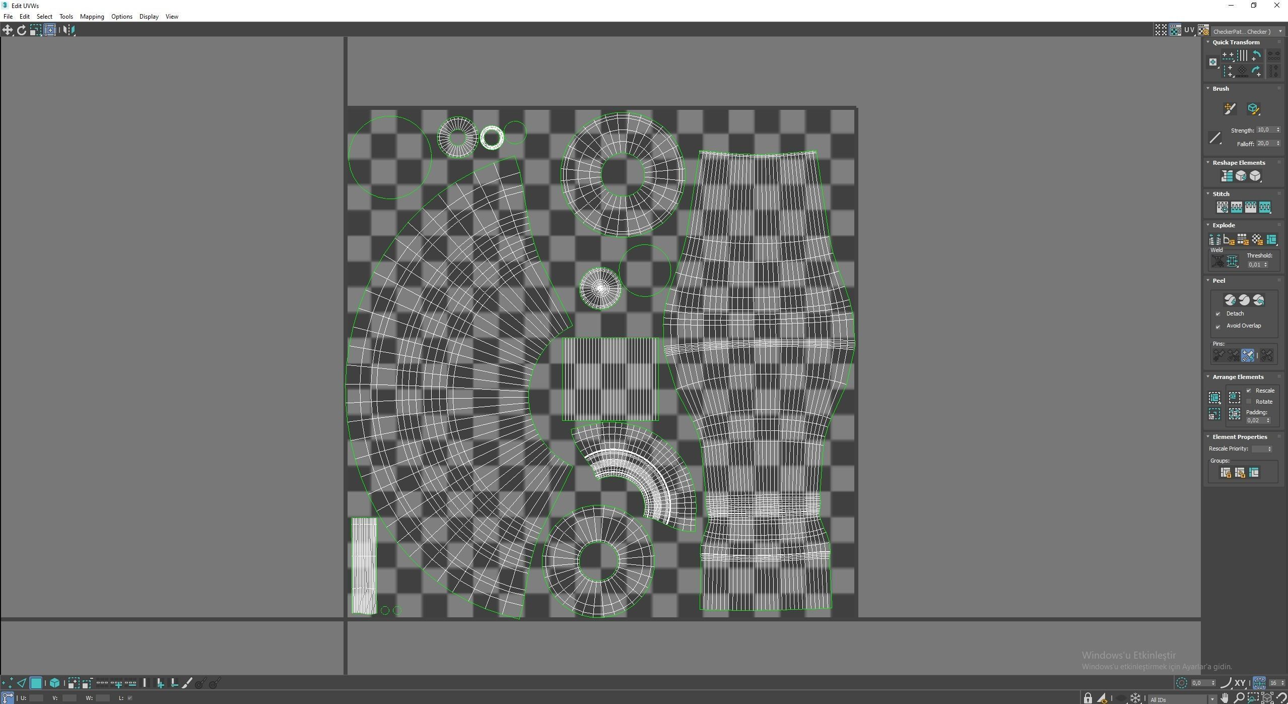 Candle Holder Low-poly 3D model_7