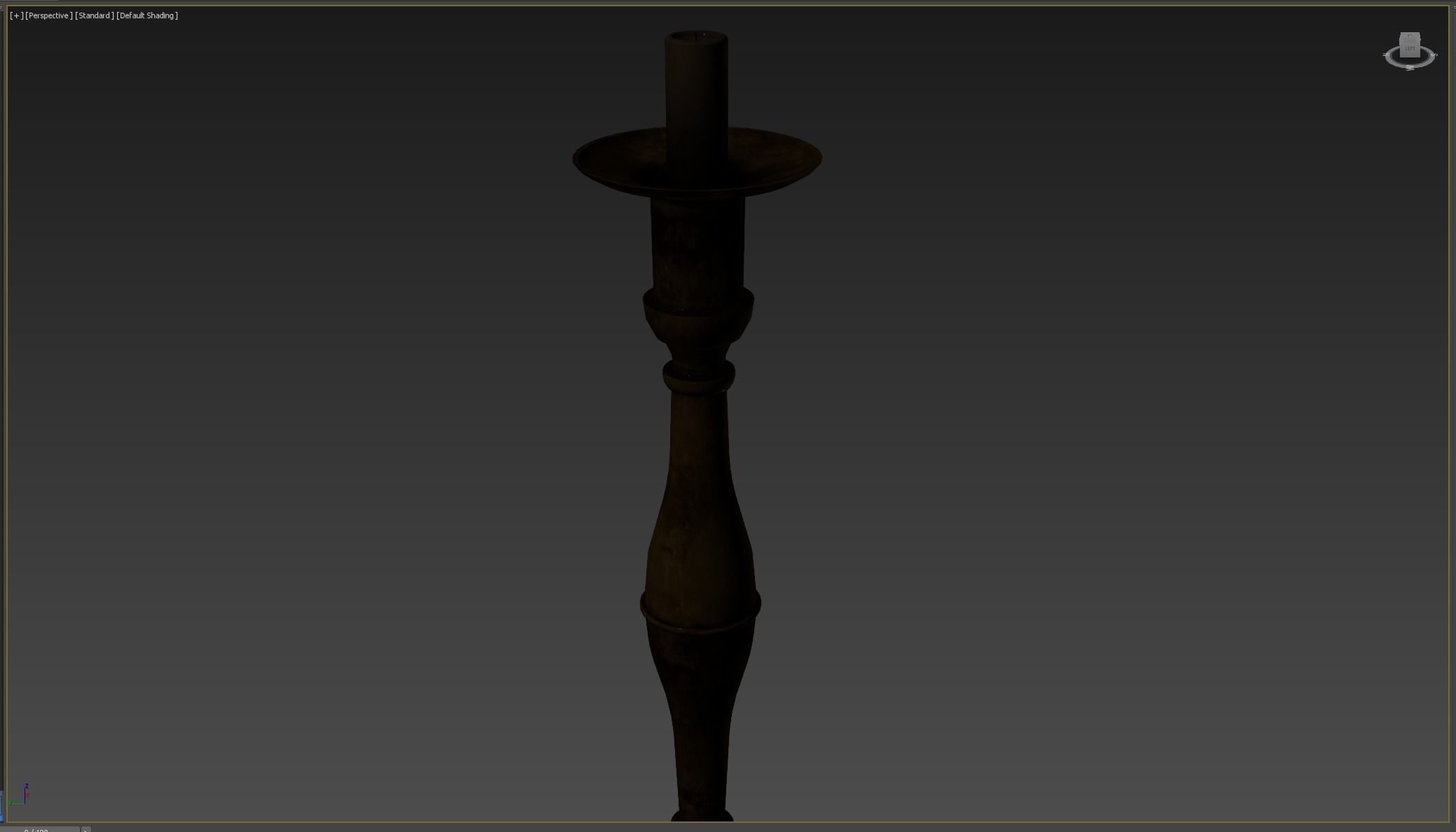 Candle Holder Low-poly 3D model_5