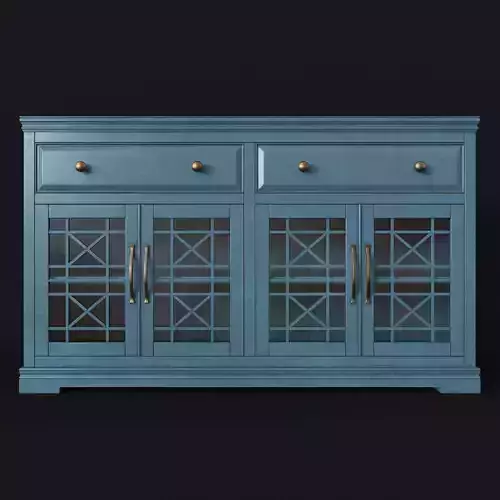 Buffet sideboard with glass doors