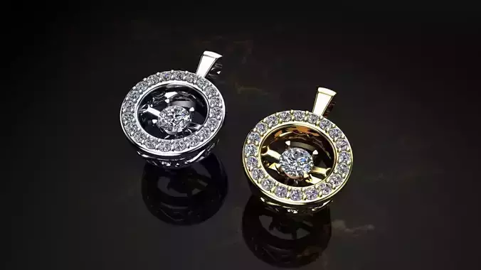 Dancing Diamond pendant 
