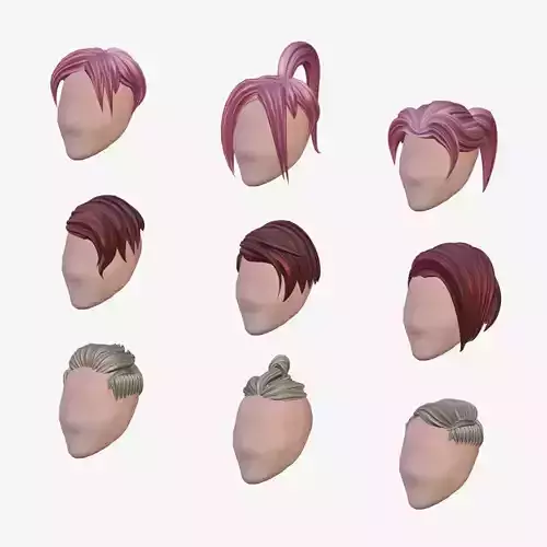 Anime Hairstyle Pack 2