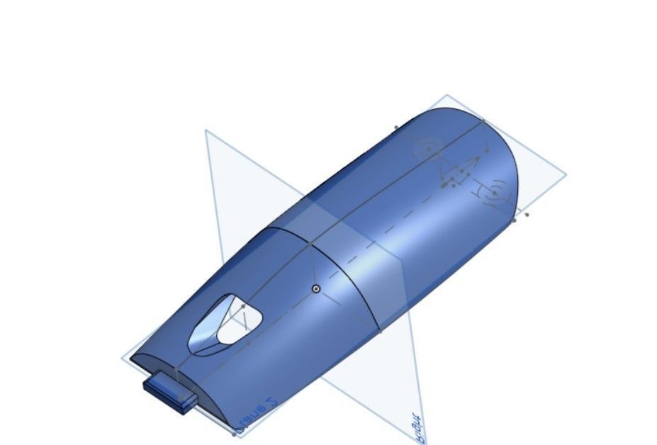AtomRC Dolphin front cover 3D print model_2