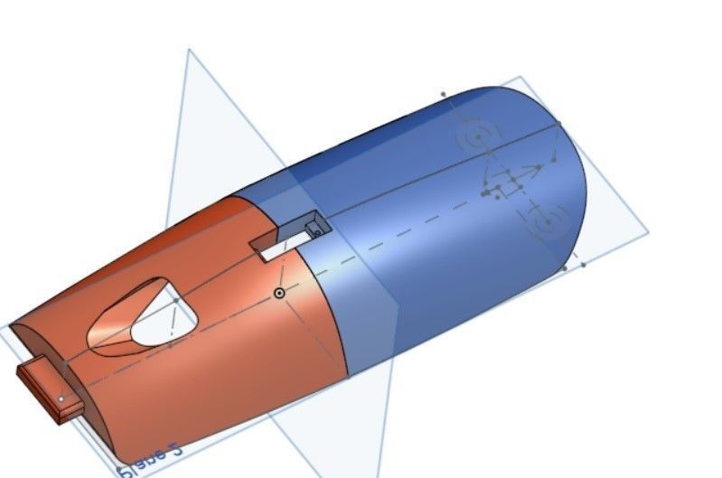 AtomRC Dolphin front cover 3D print model_5