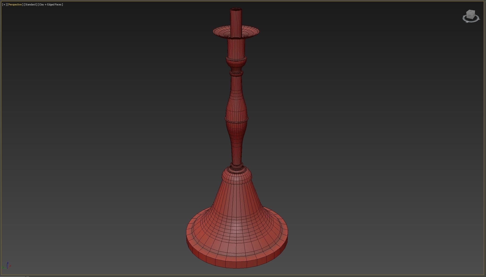 Candle Holder  Low-poly 3D model_4