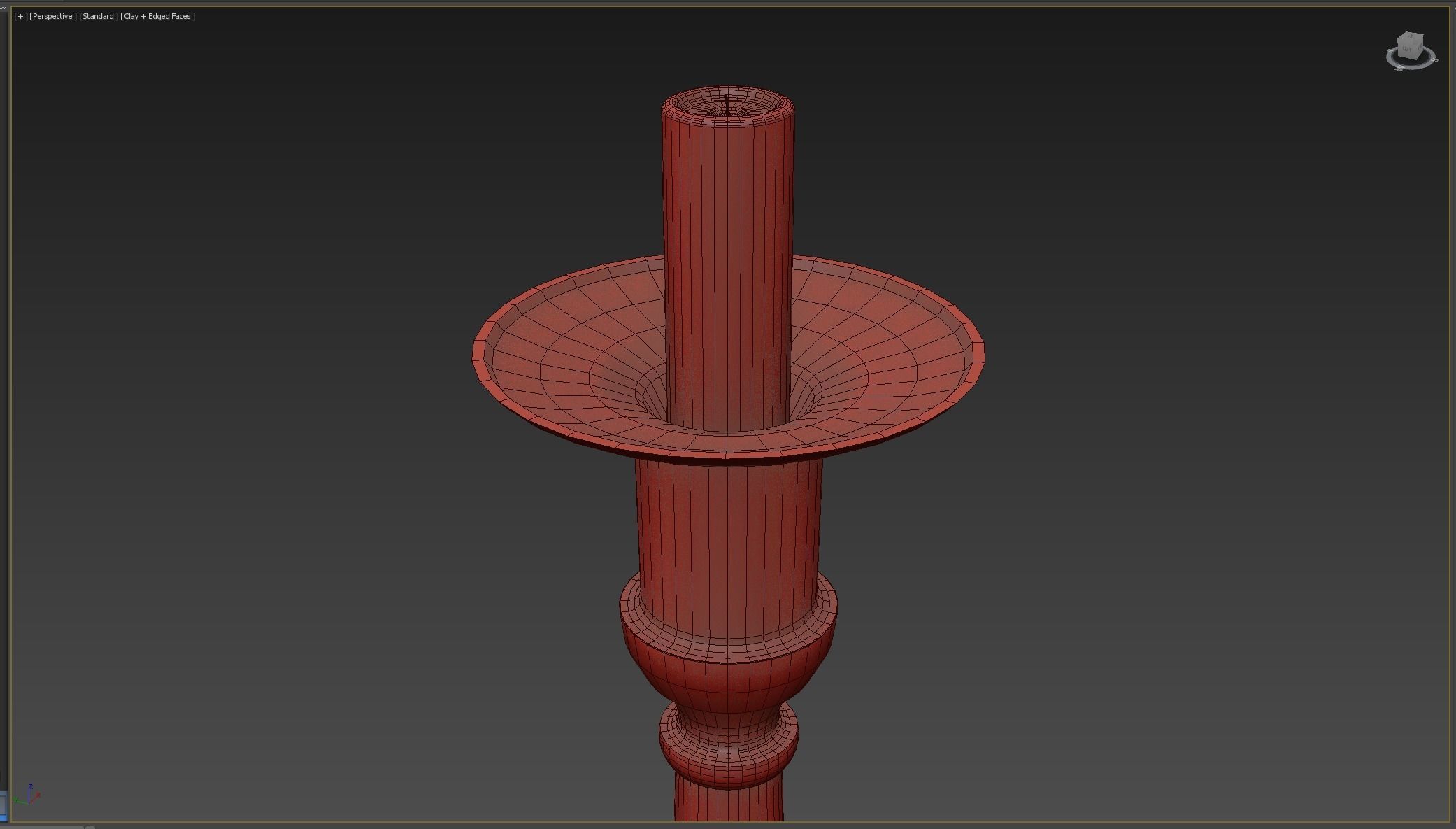 Candle Holder  Low-poly 3D model_5