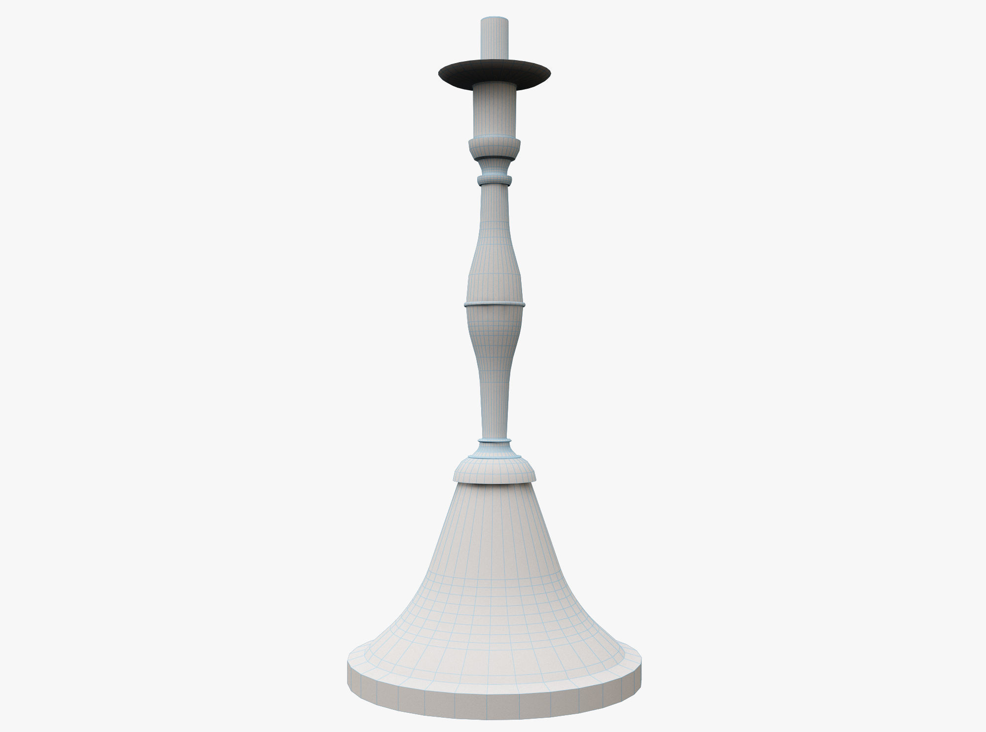Candle Holder  Low-poly 3D model_3