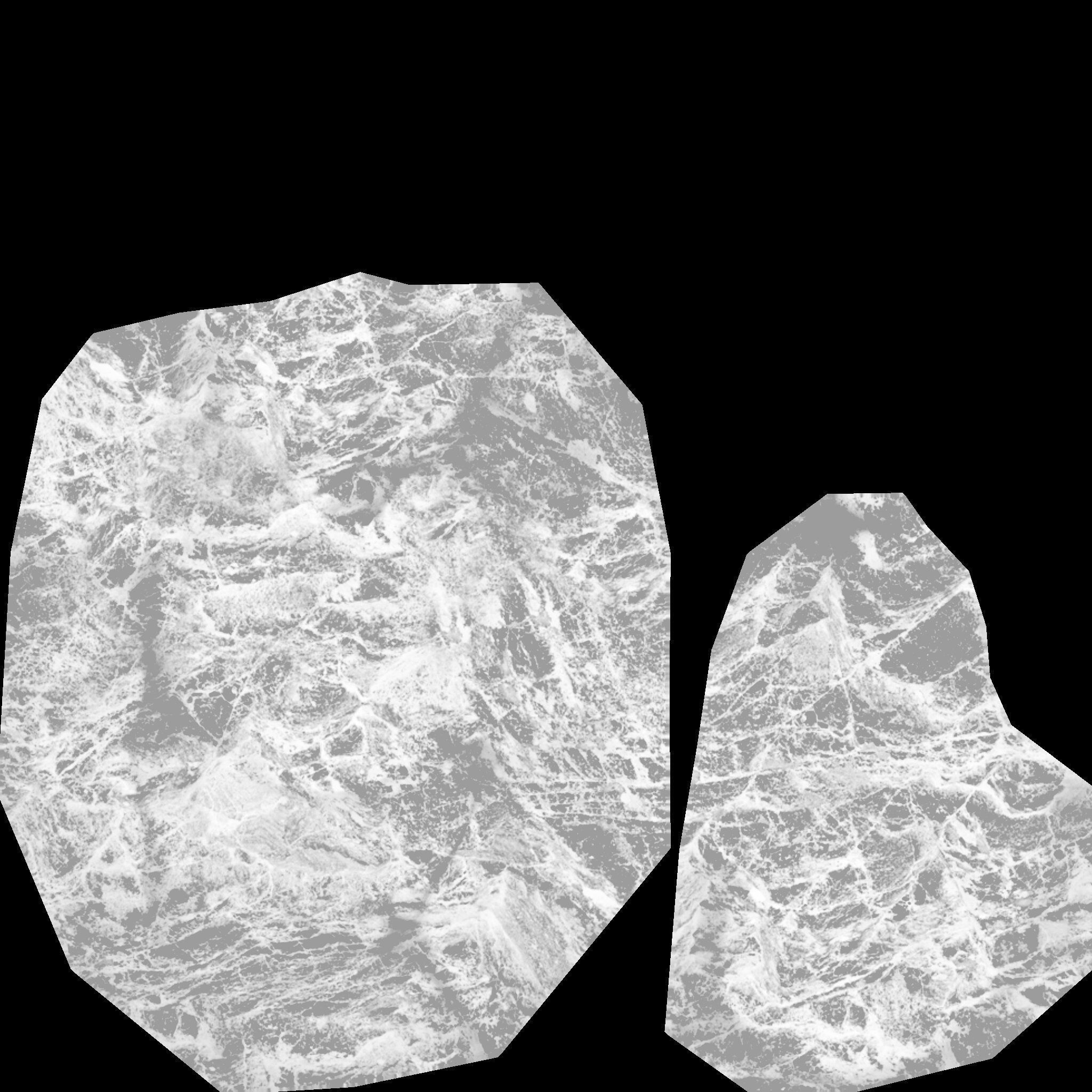 3 rock types Low-poly 3D model_14