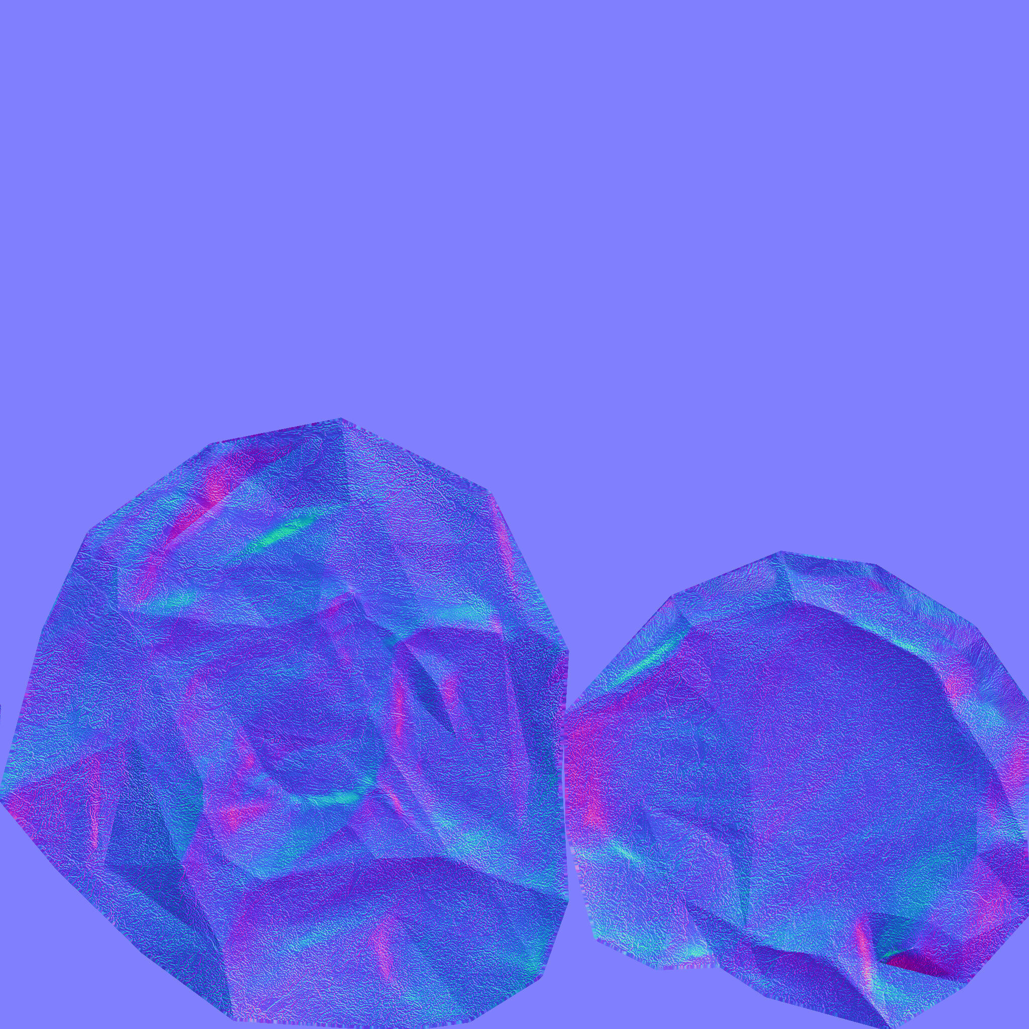 3 rock types Low-poly 3D model_24