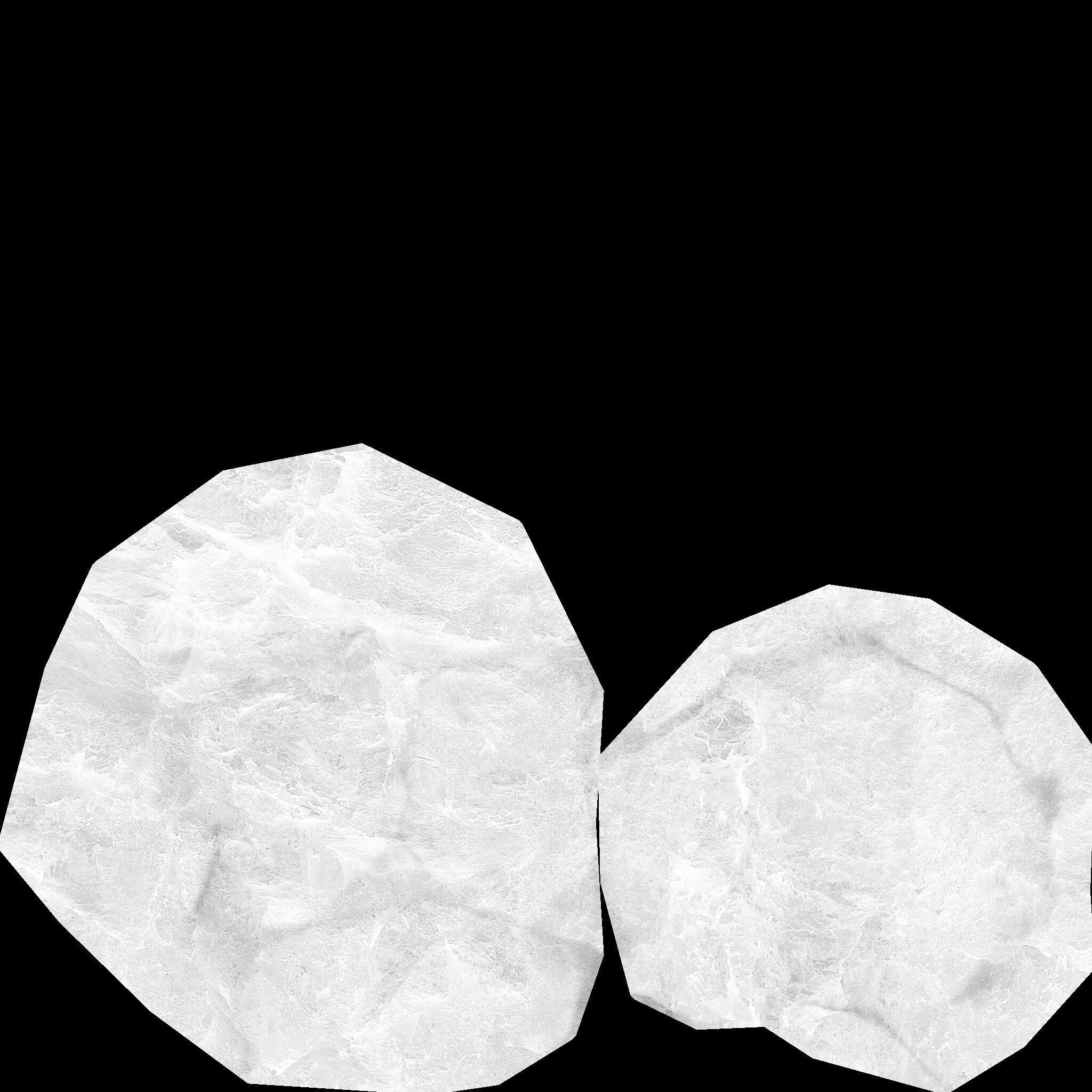 3 rock types Low-poly 3D model_22