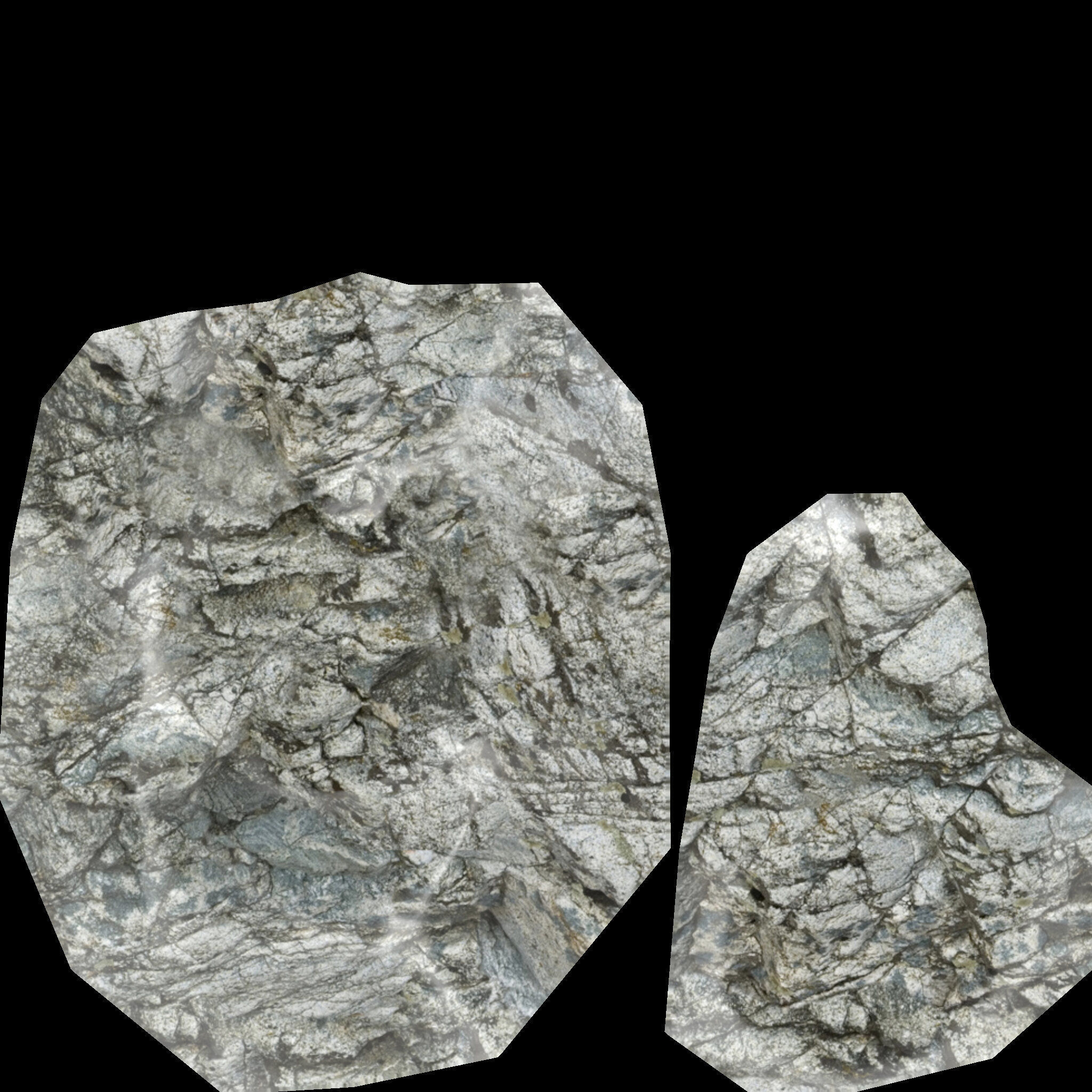 3 rock types Low-poly 3D model_13