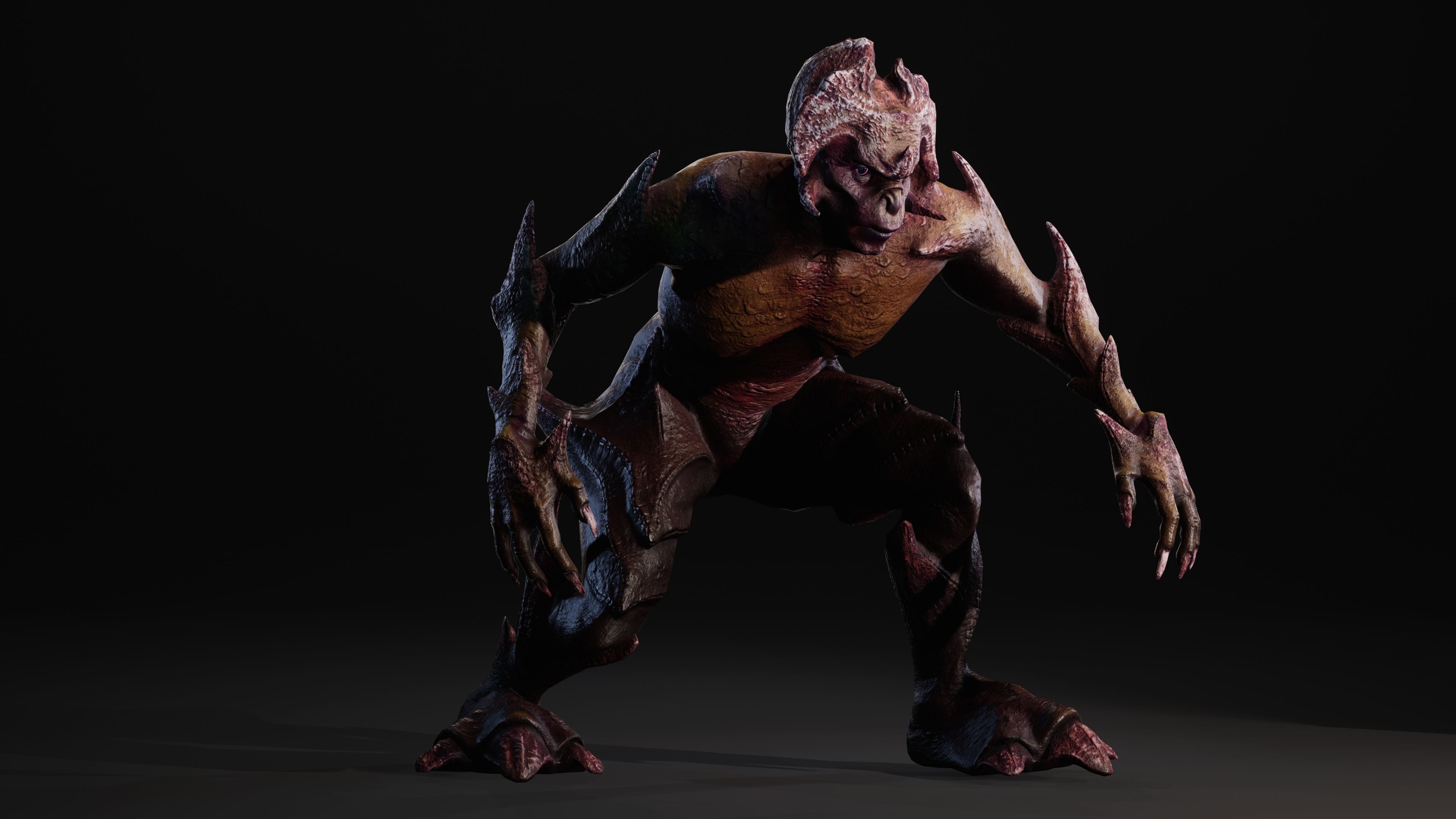Mutant Vacho Low-poly 3D model_34