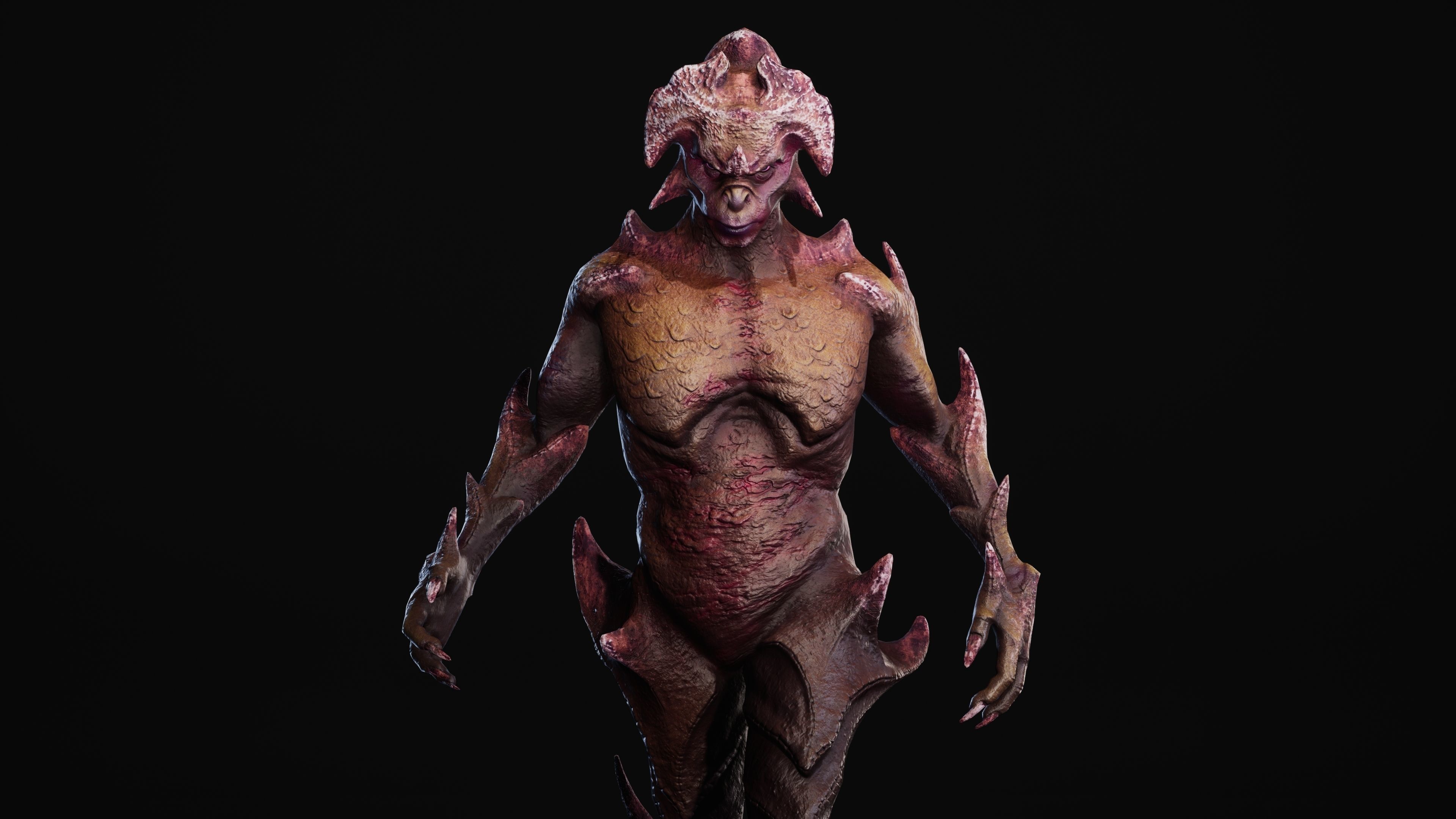 Mutant Vacho Low-poly 3D model_10