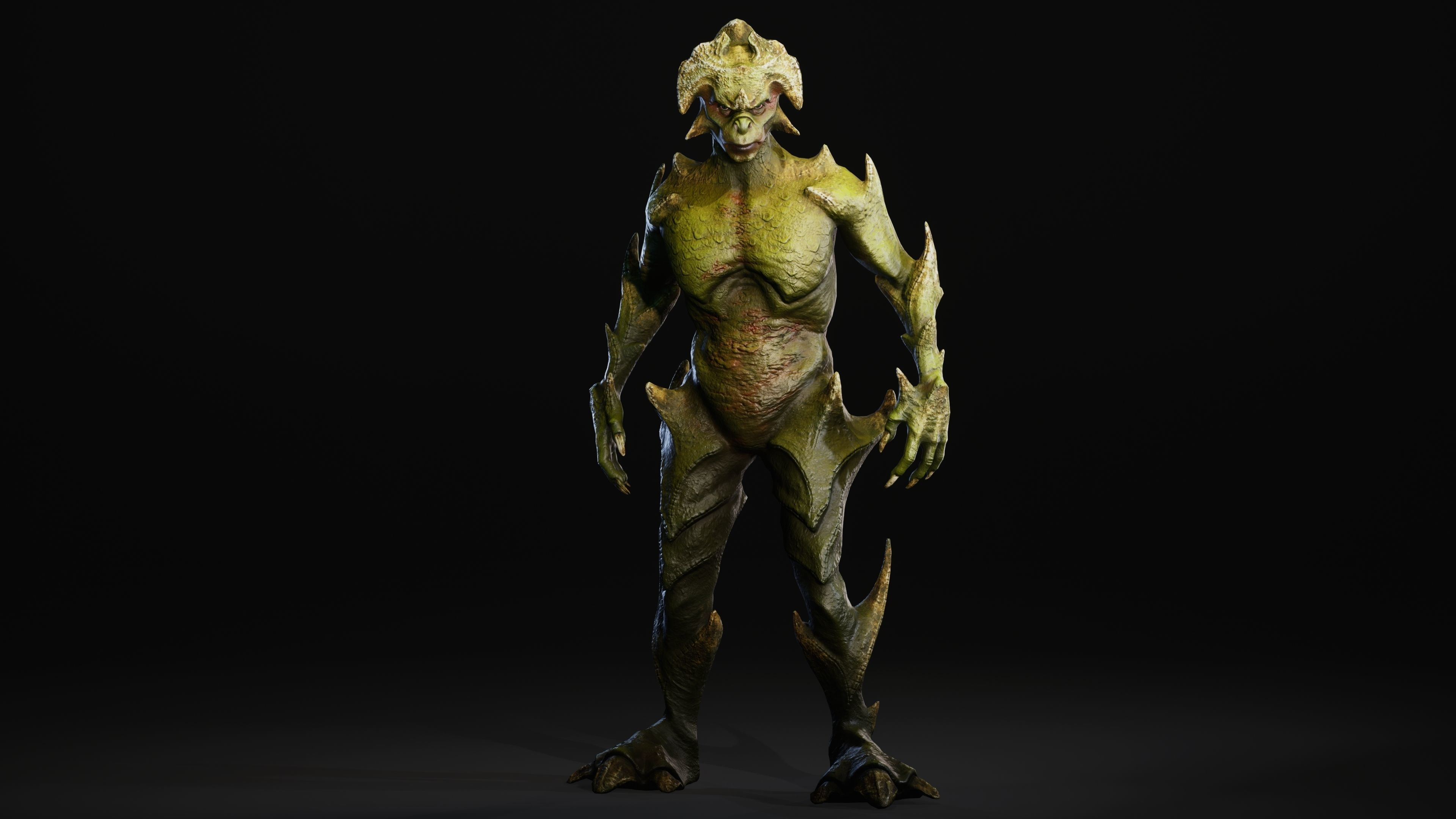 Mutant Vacho Low-poly 3D model_4