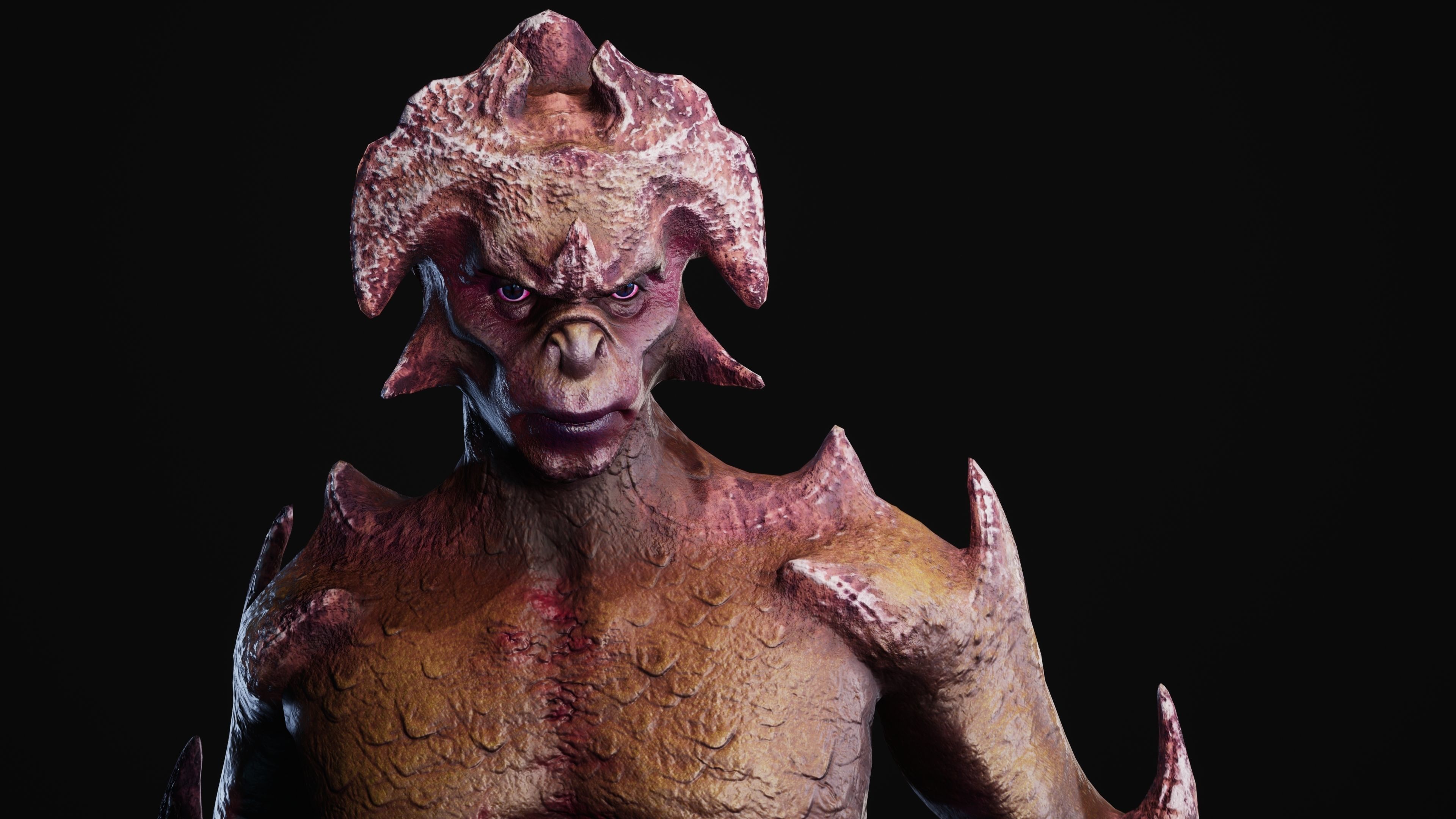 Mutant Vacho Low-poly 3D model_56