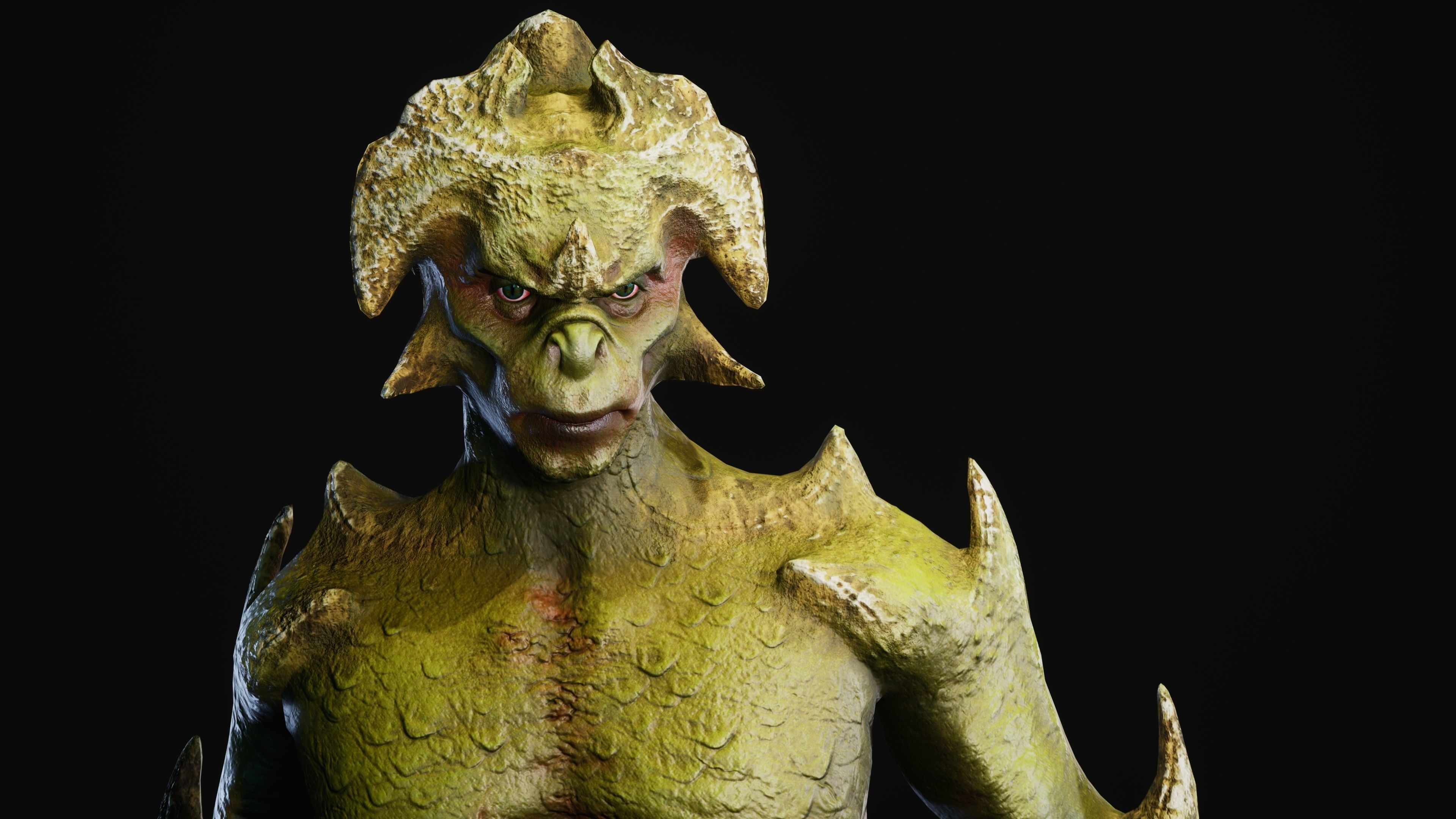 Mutant Vacho Low-poly 3D model_5