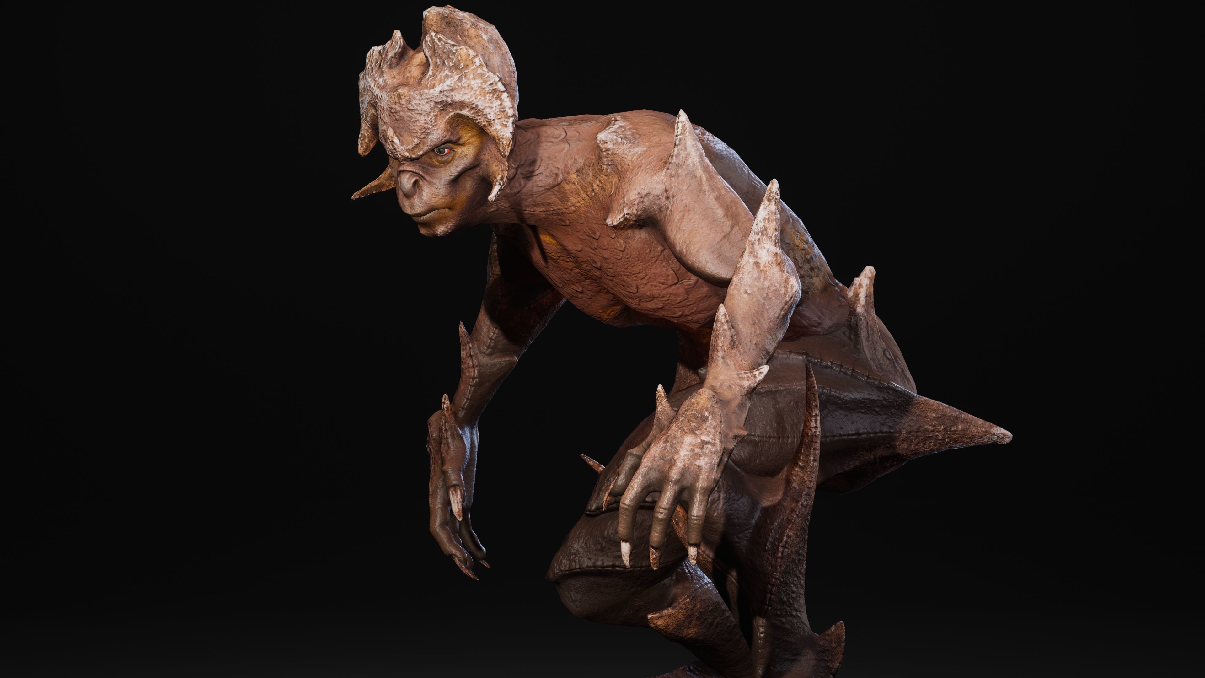 Mutant Vacho Low-poly 3D model_63