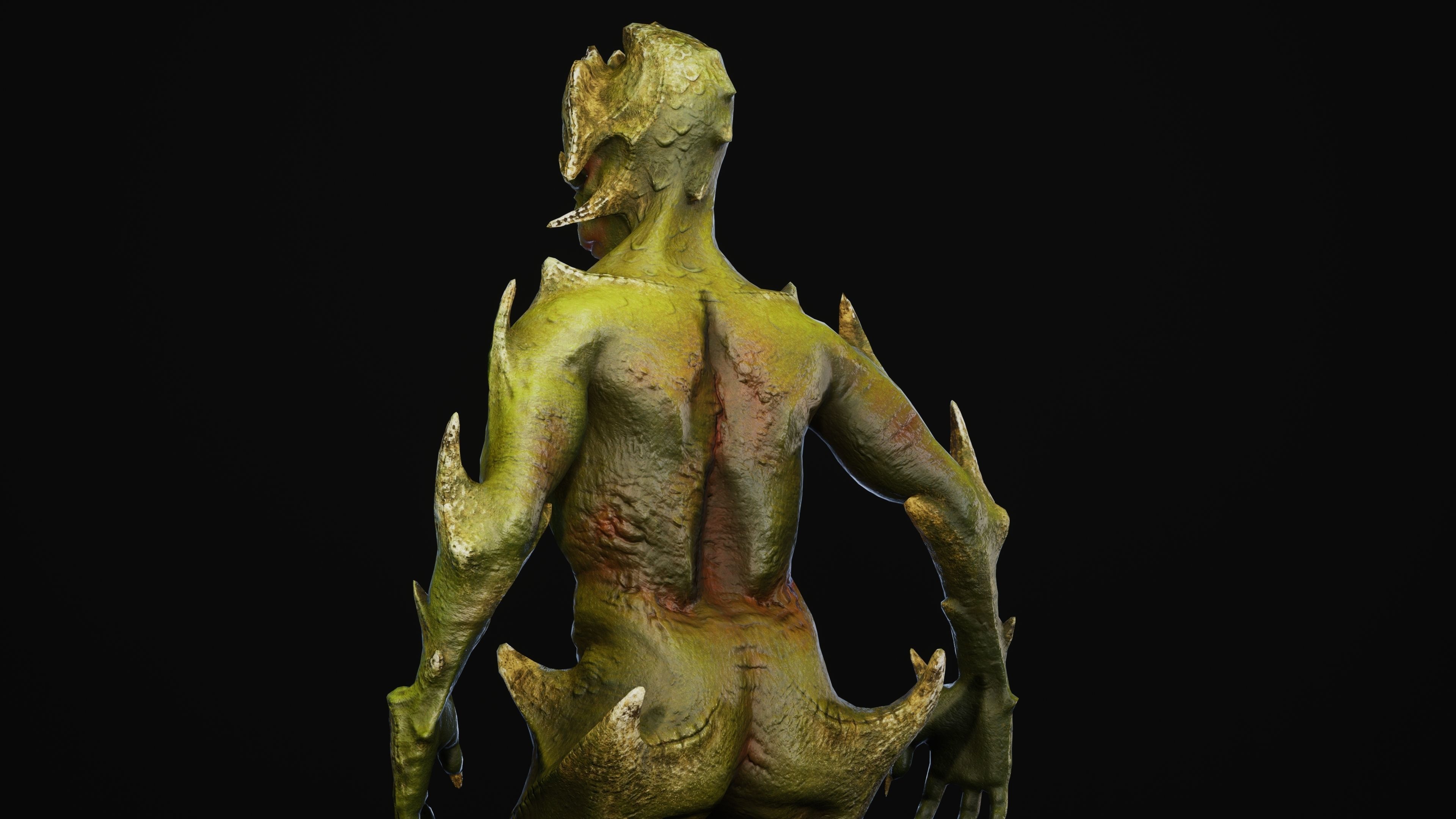Mutant Vacho Low-poly 3D model_16