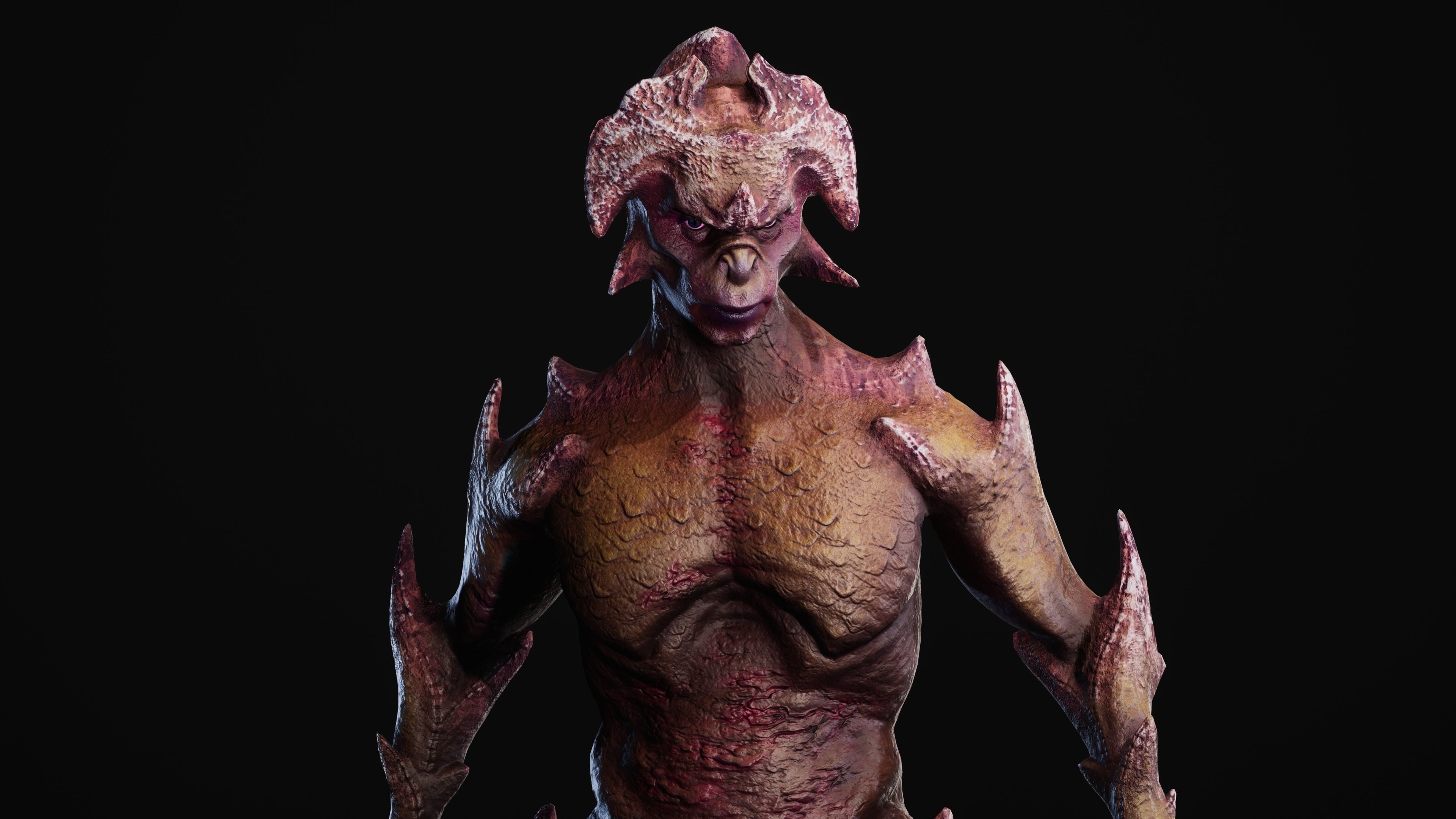 Mutant Vacho Low-poly 3D model_46