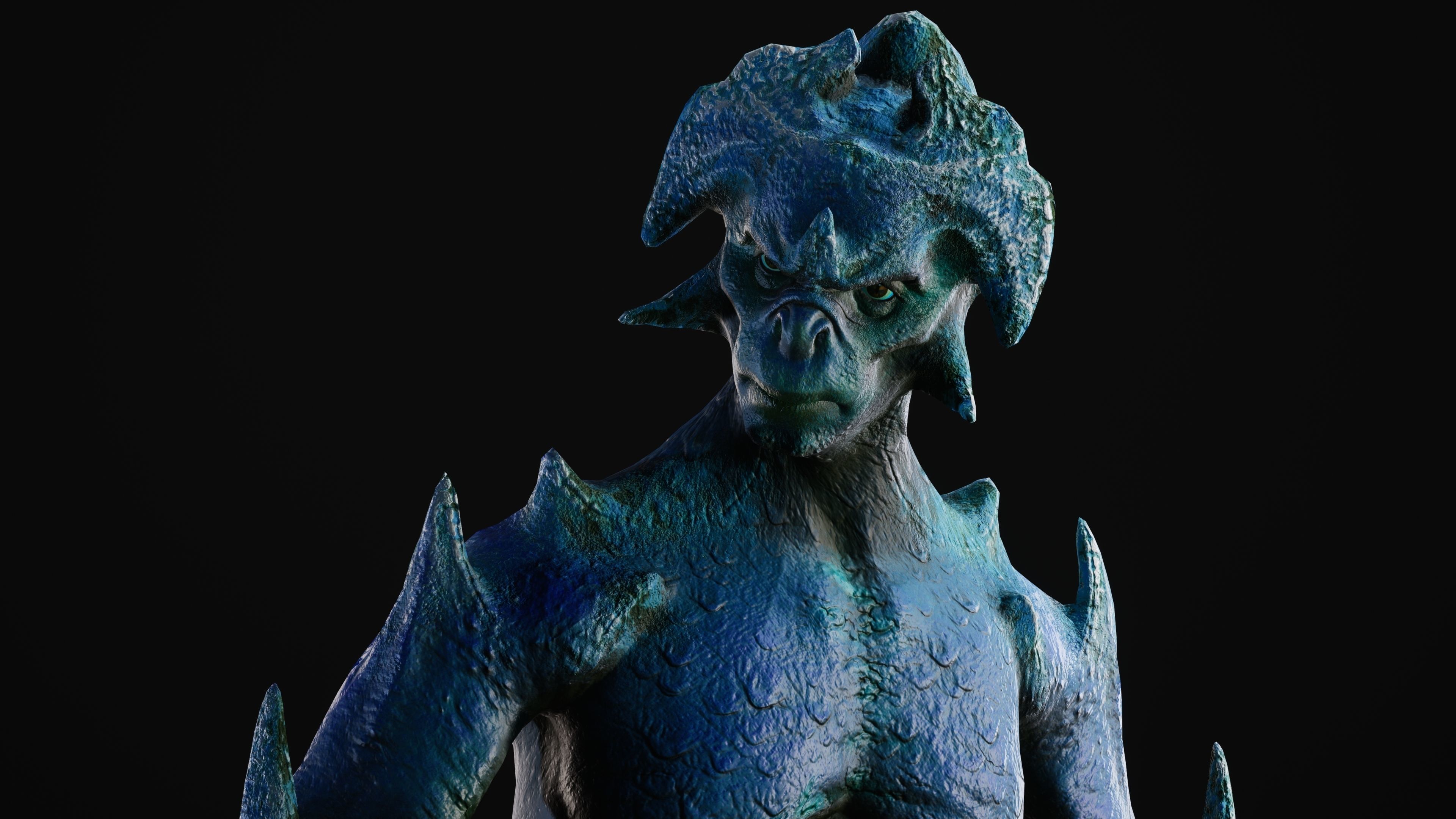 Mutant Vacho Low-poly 3D model_24