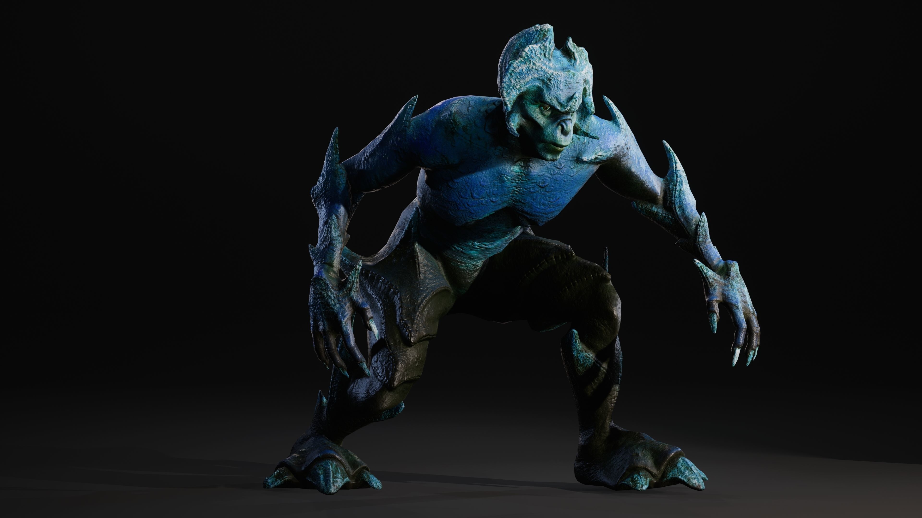 Mutant Vacho Low-poly 3D model_40
