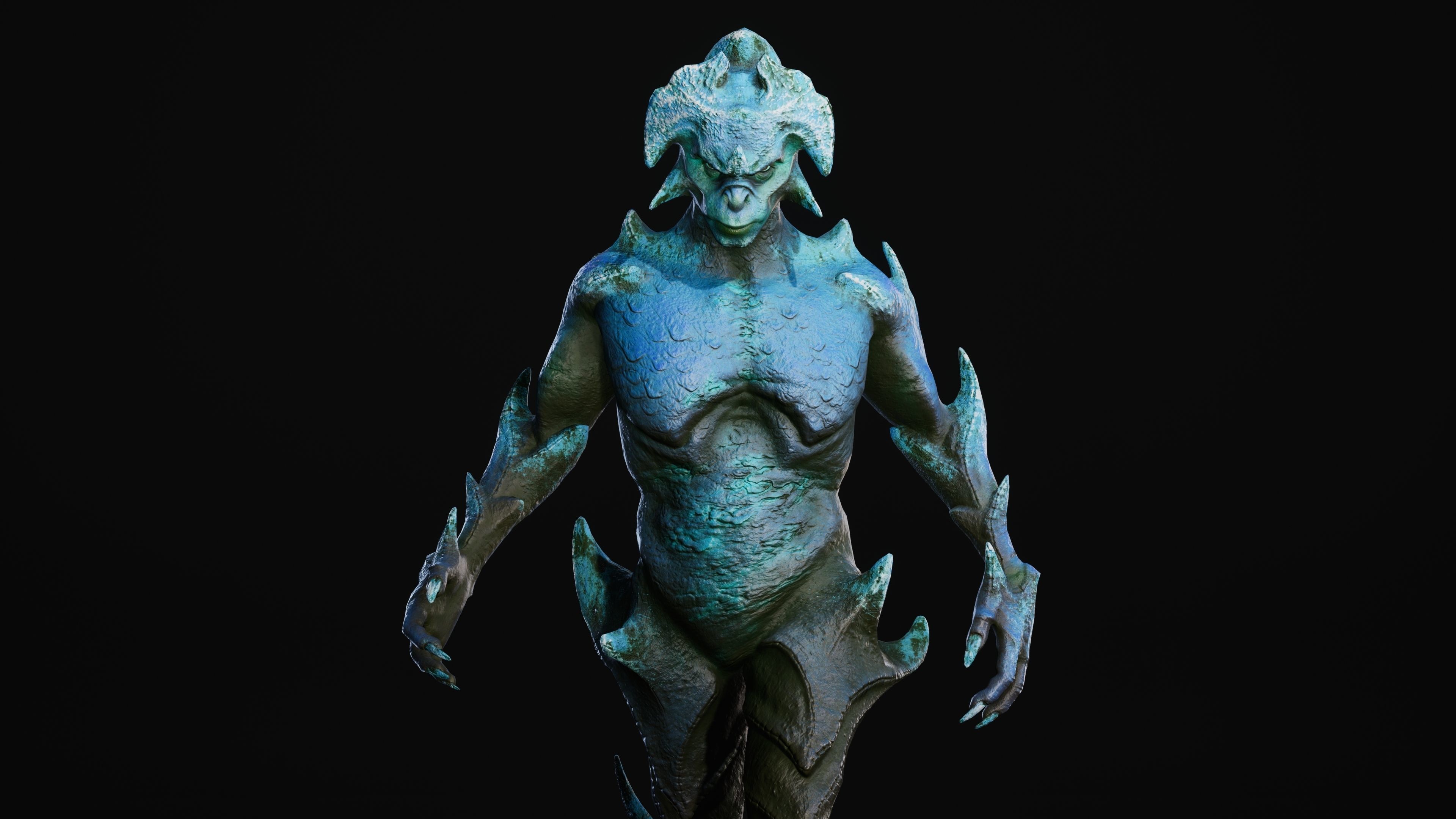 Mutant Vacho Low-poly 3D model_13