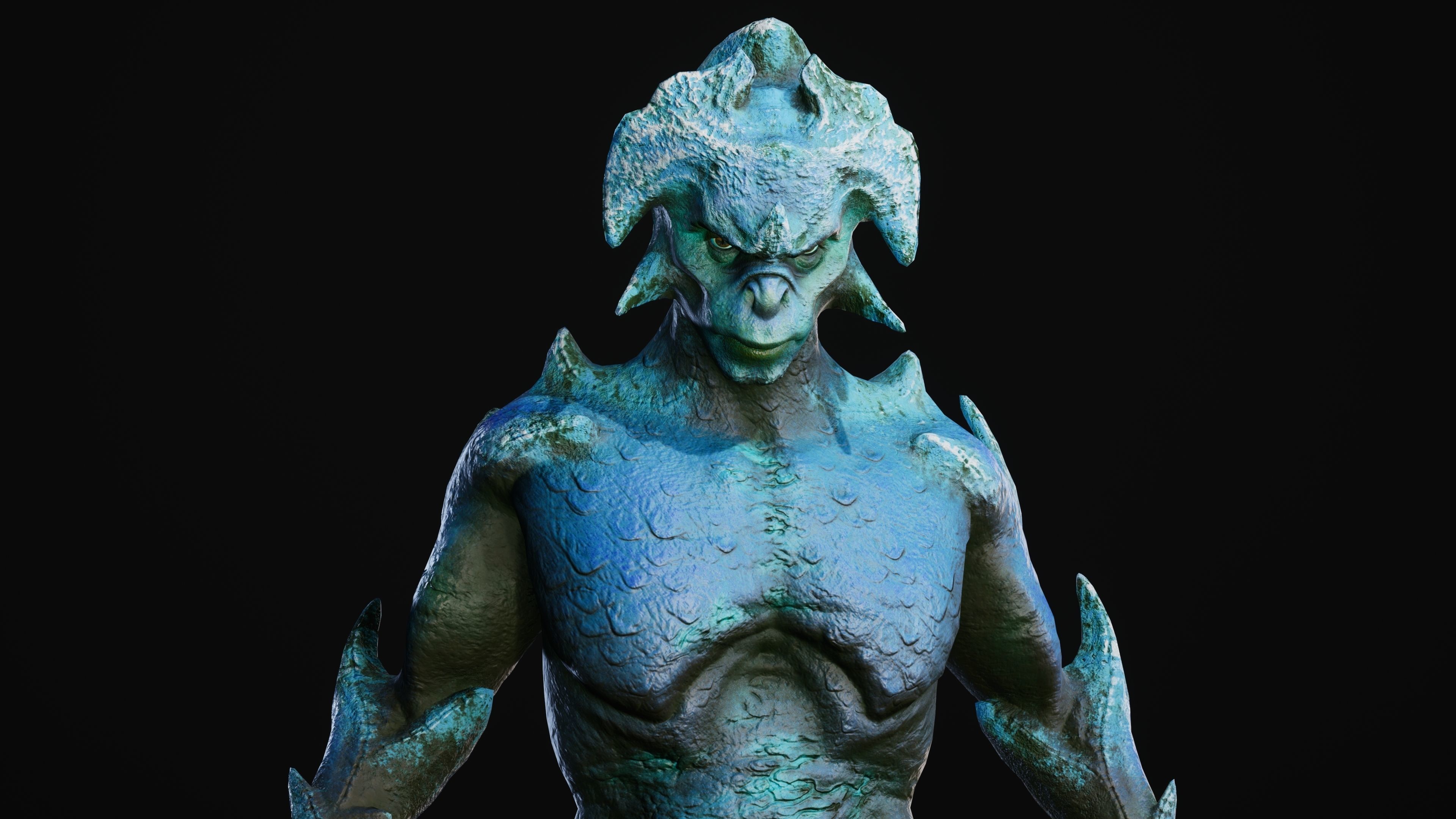 Mutant Vacho Low-poly 3D model_14