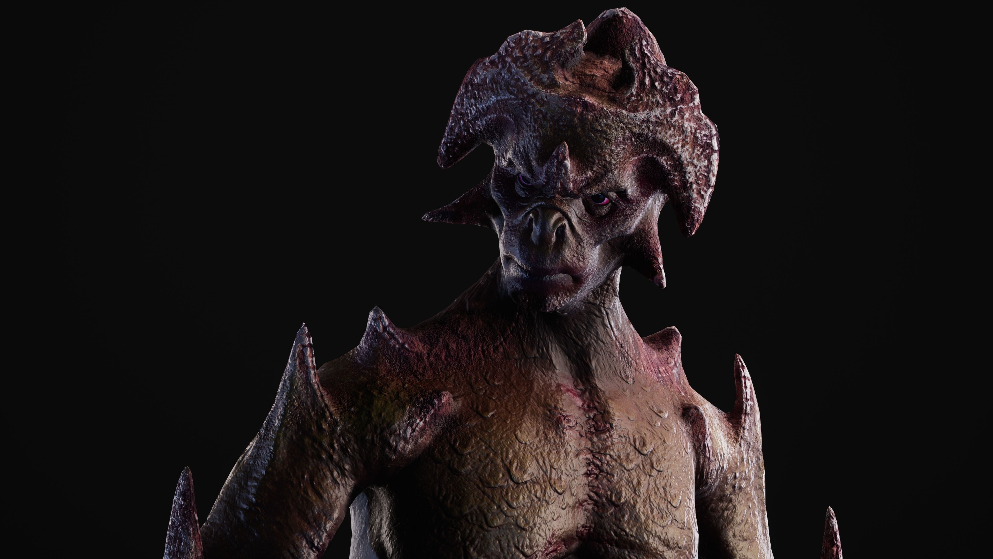 Mutant Vacho Low-poly 3D model_21