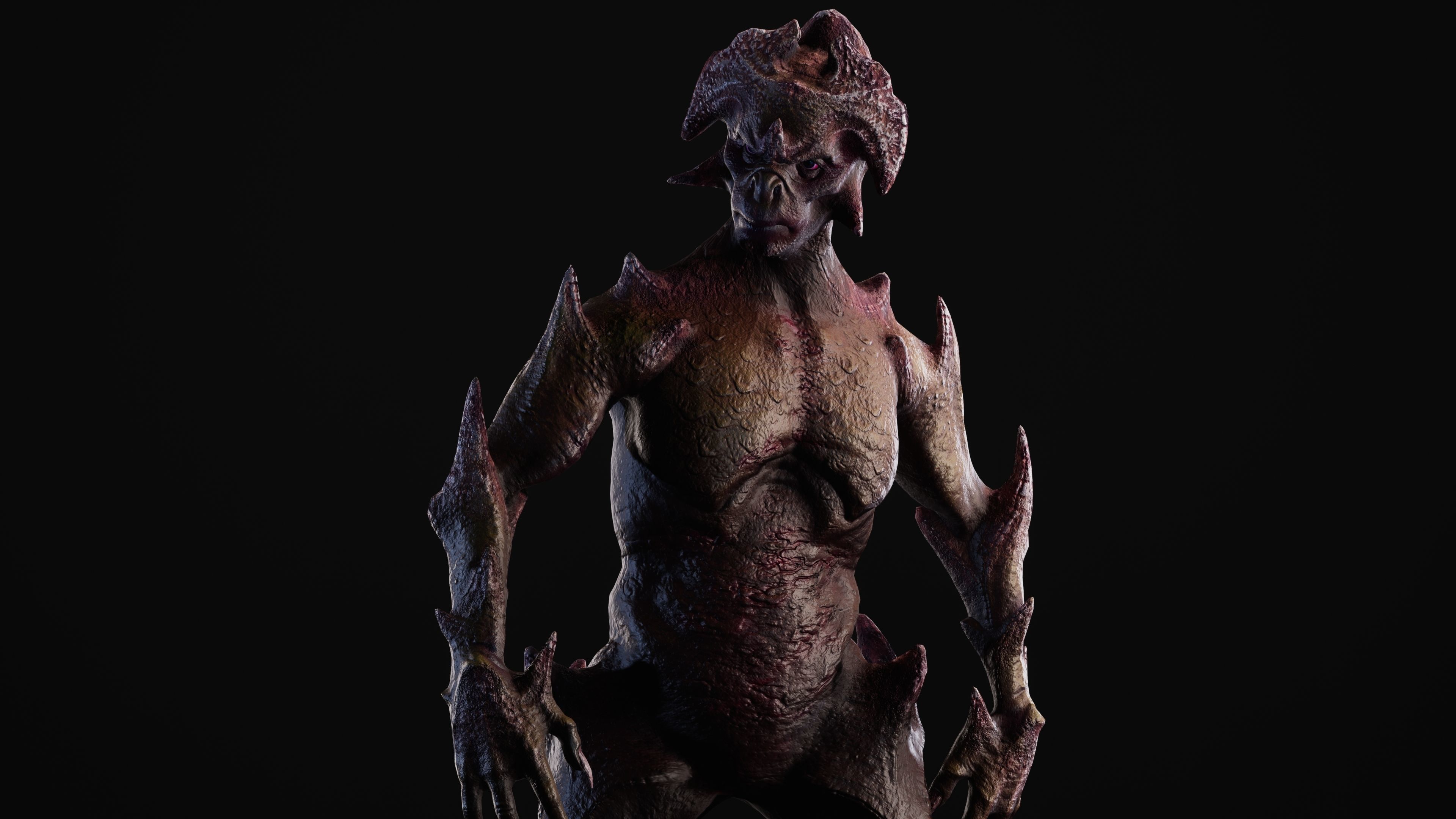 Mutant Vacho Low-poly 3D model_22